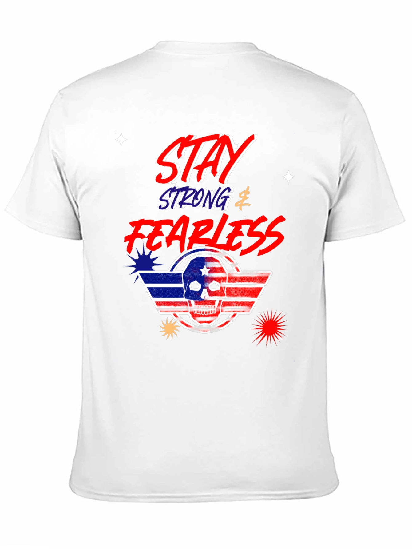 Black Stay Strong Fearless Graphic T-Shirt view 11