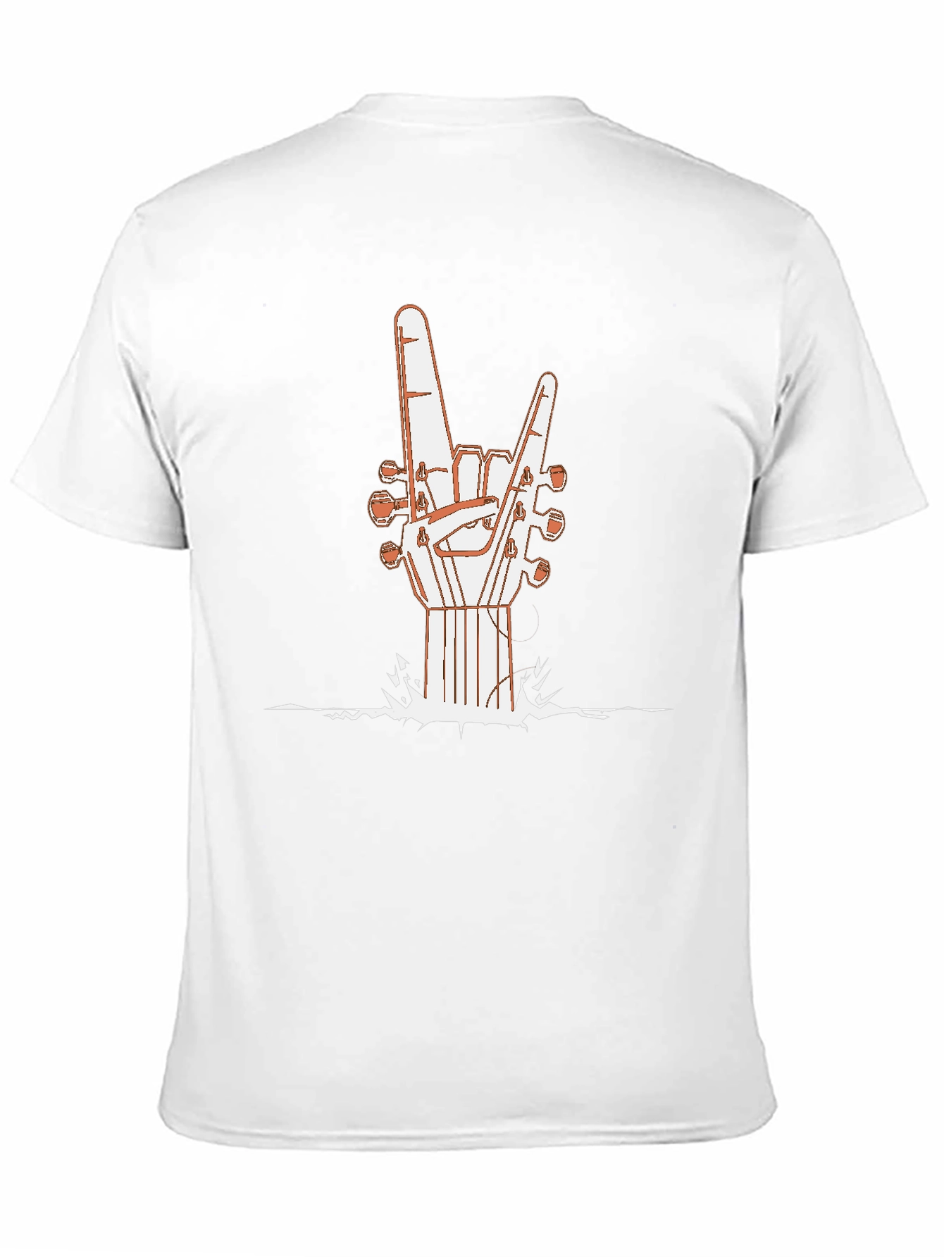 Black Rock On Guitar Hand T-Shirt - Music Lover Tee view 11