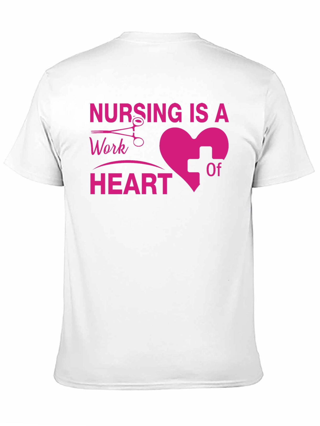 Black Nursing Is A Work Of Heart T-Shirt view 11