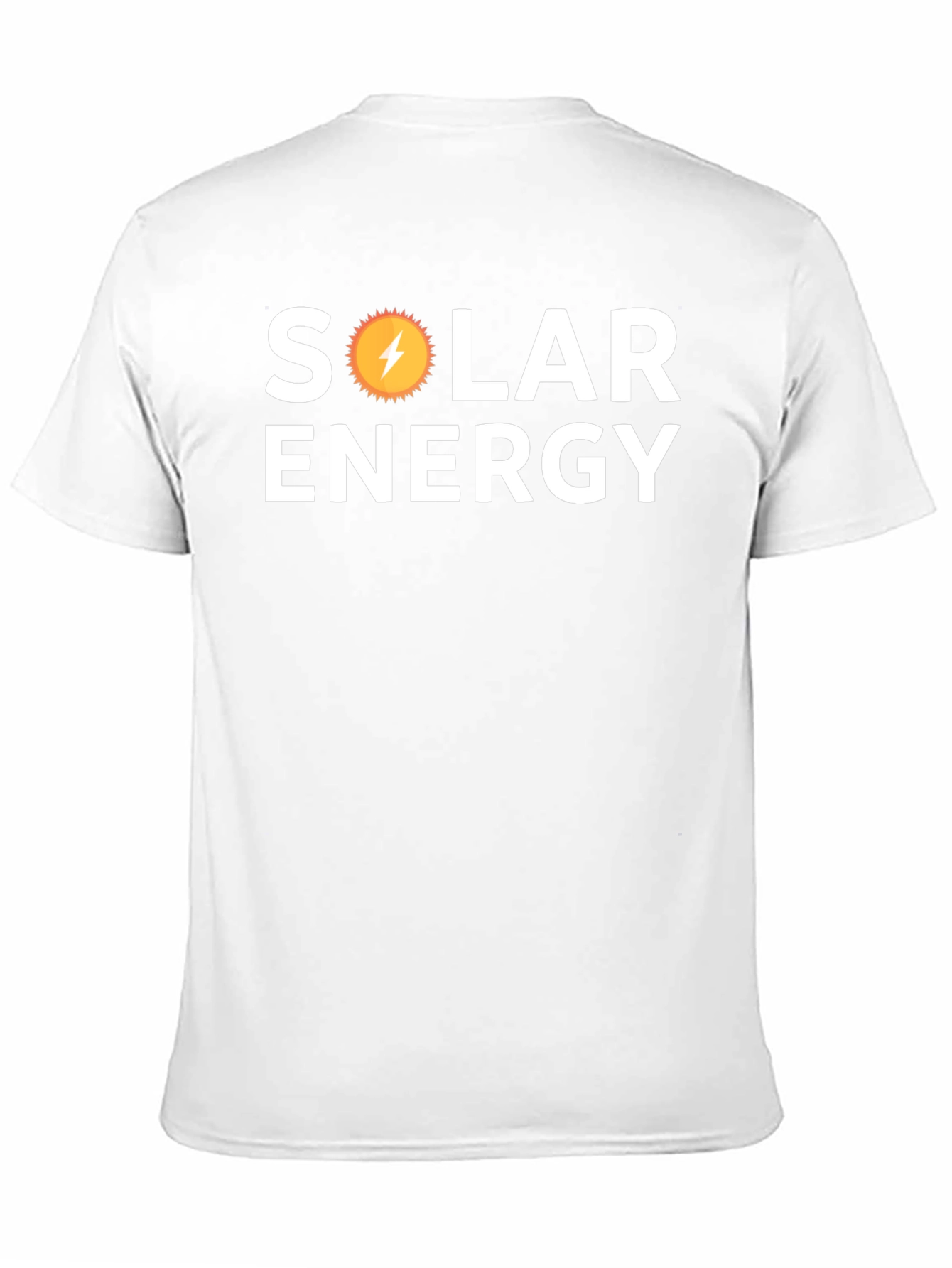Black Solar Energy T-Shirt - Black Cotton Graphic Tee view 11