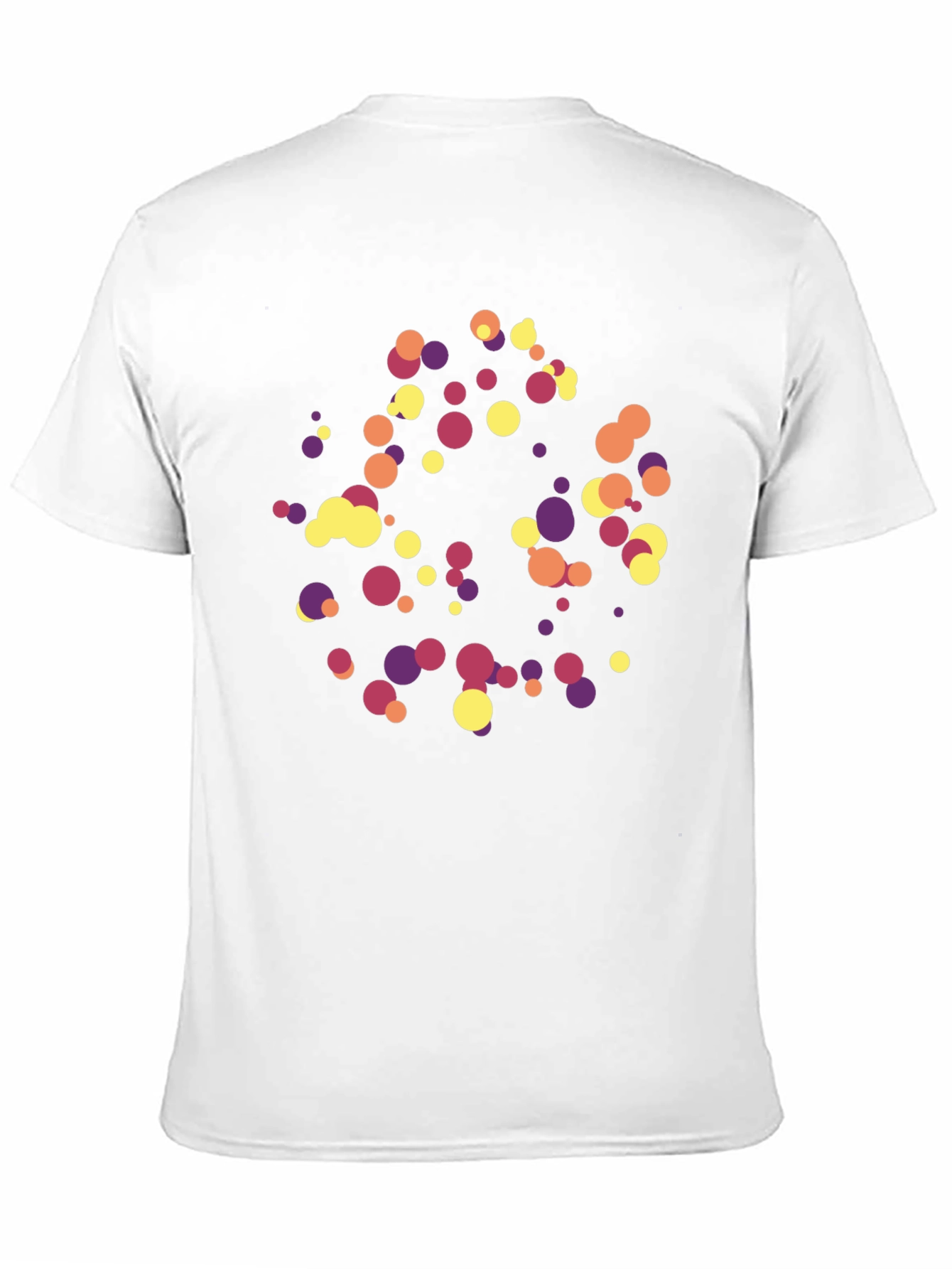 Black Abstract Polka Dot Graphic Tee - Trendy Black T-Shirt view 11