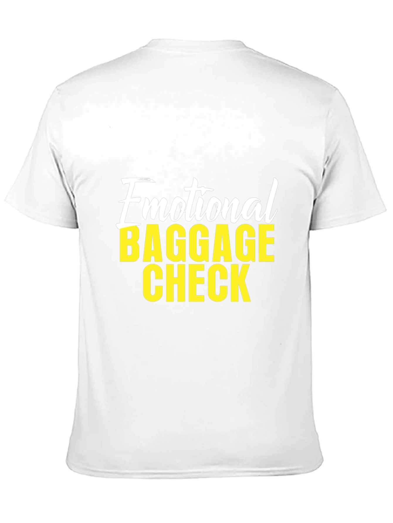 Black Emotional Baggage Check Graphic T-Shirt view 11
