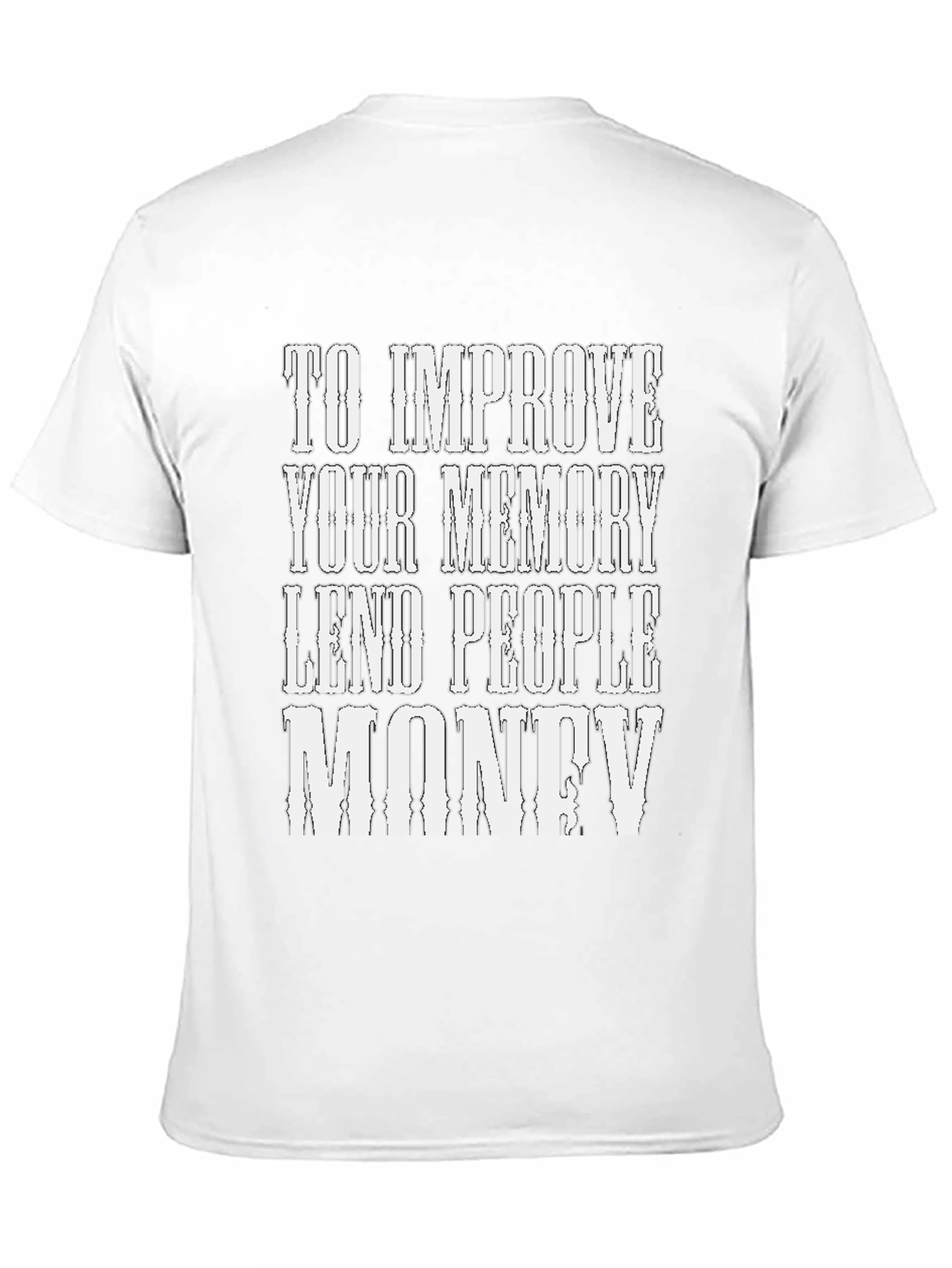 Black Memory Improvement Money T-Shirt view 11