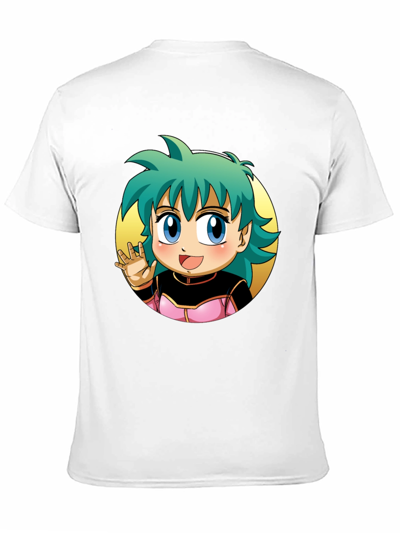 Black Anime Girl Graphic Tee - Black view 11