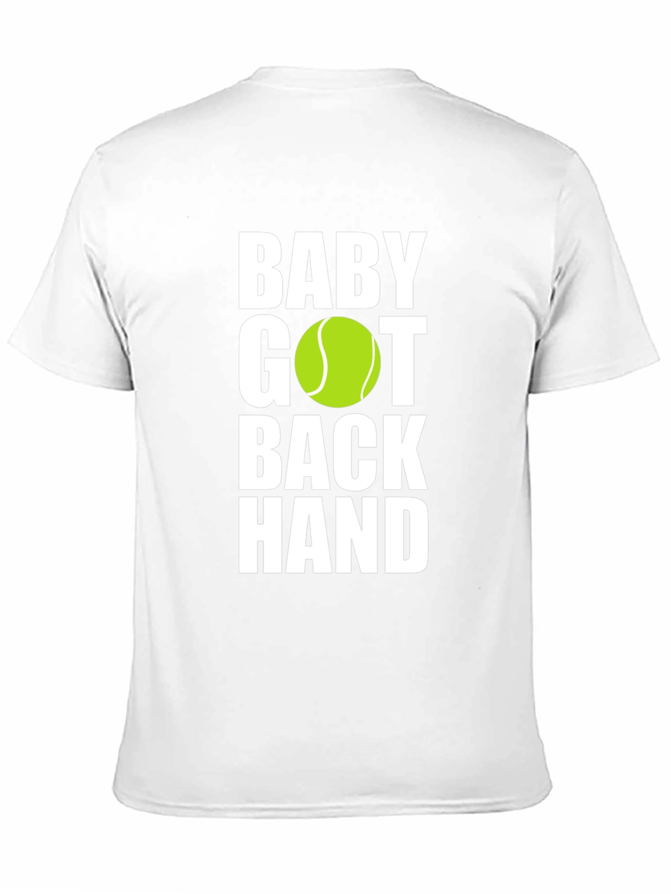 Black Baby Got Back Hand Tennis Graphic T-Shirt view 11