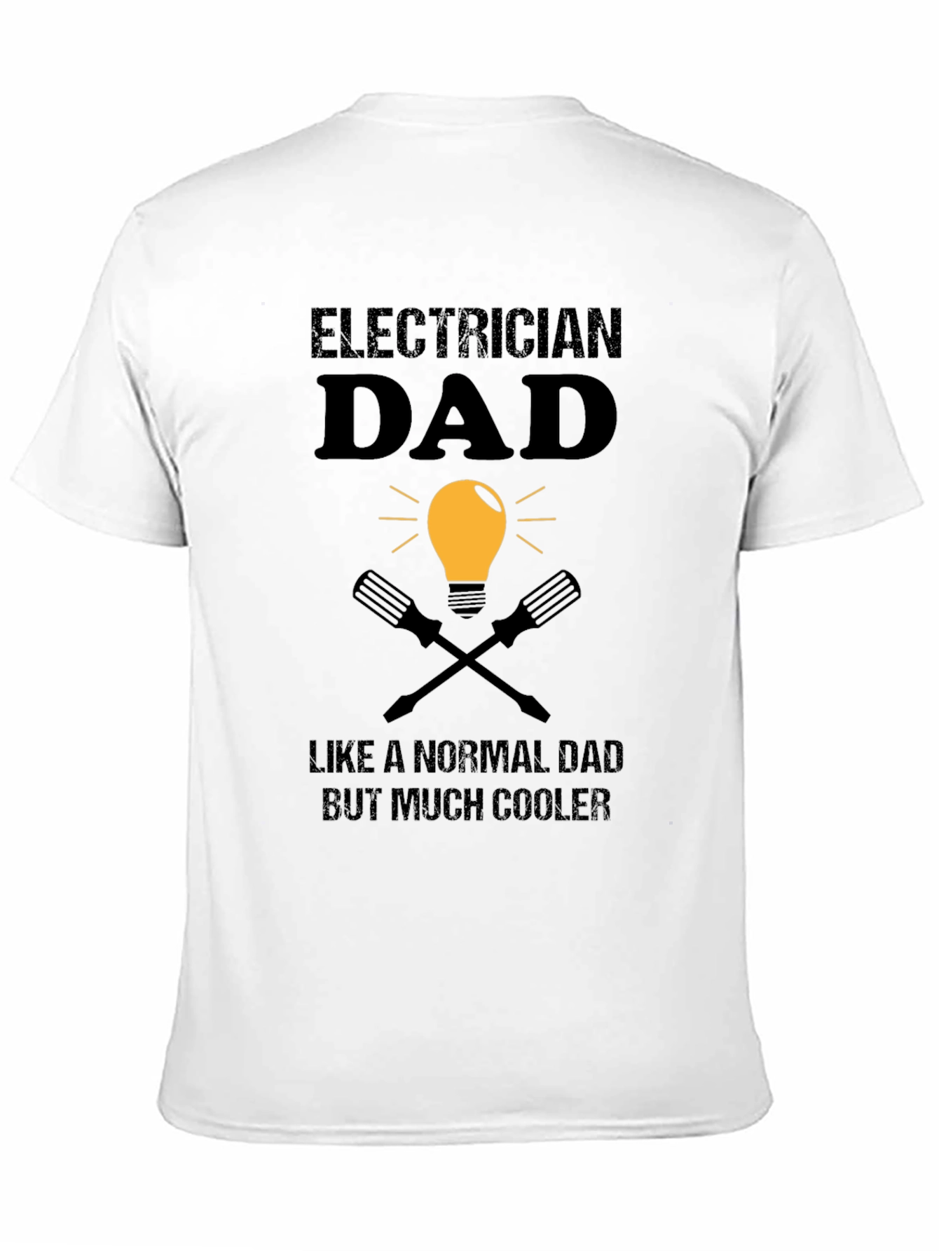 Black Electrician Dad T-Shirt view 11