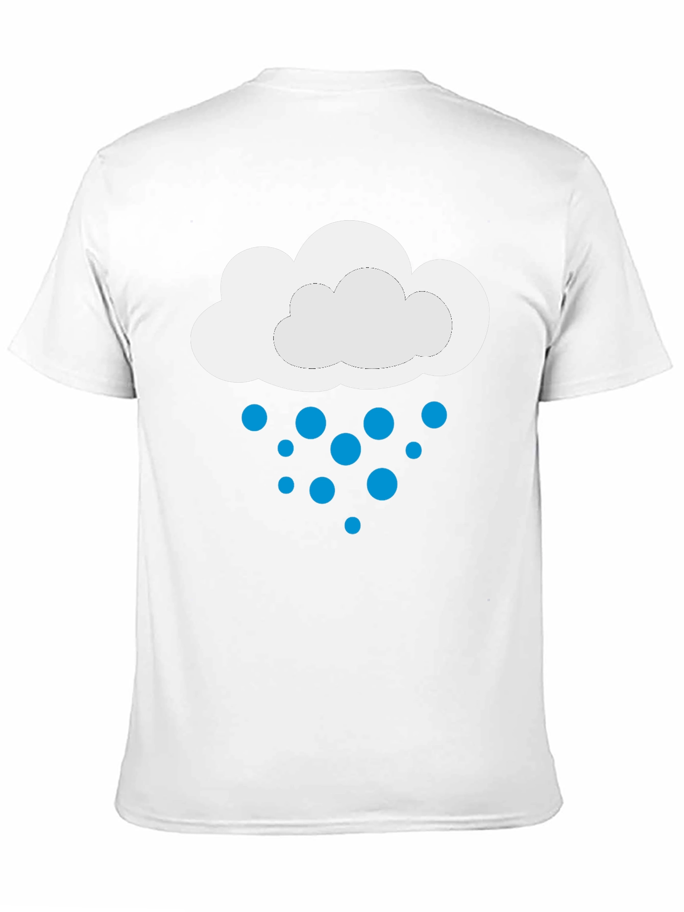 Black Rainy Day Cloud Graphic Tee - Black view 11