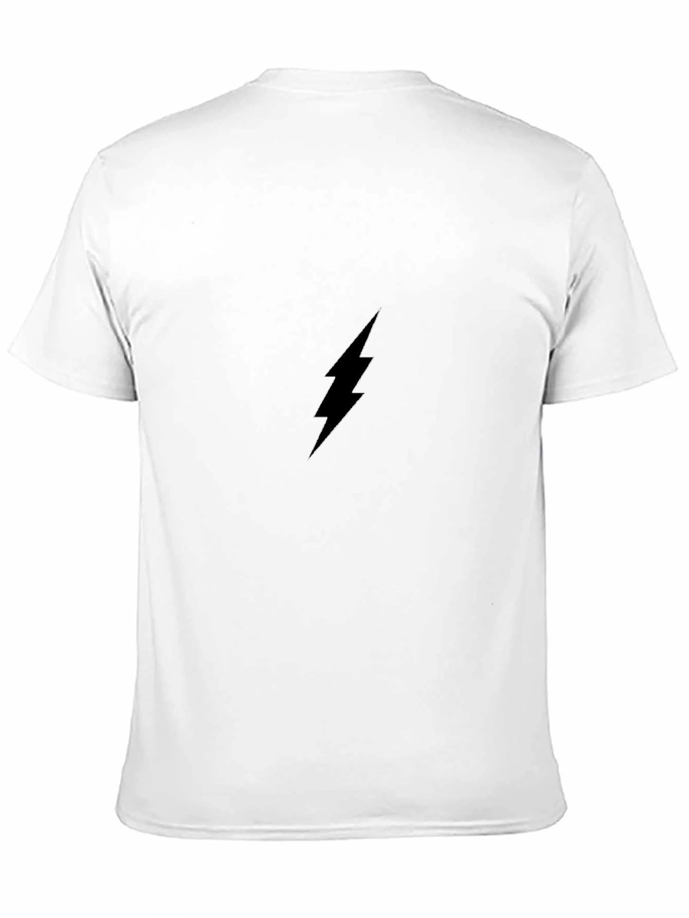 Black Black Lightning Bolt Graphic Tee - Modern Style view 11