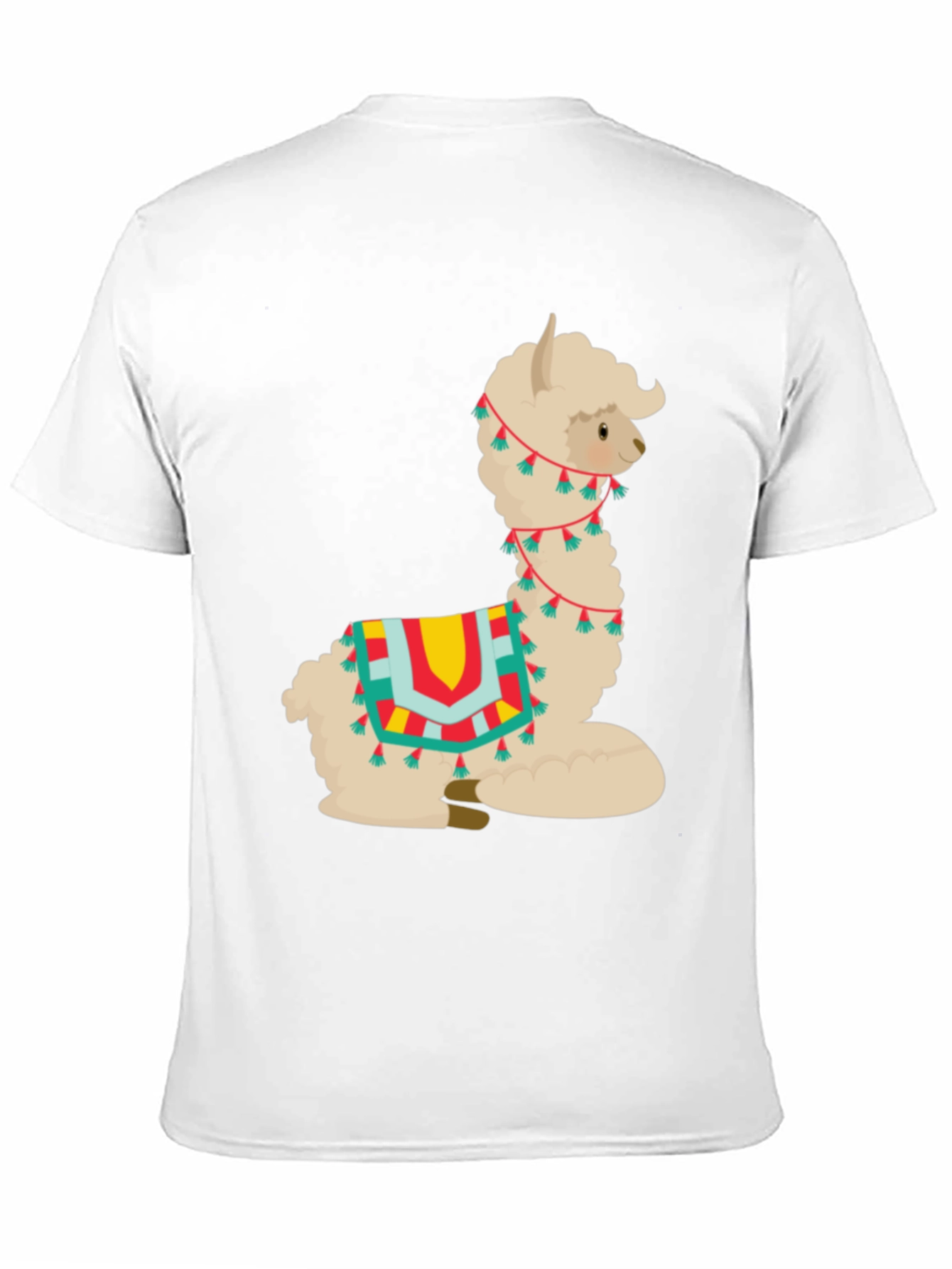 Black Alpaca T-Shirt - Cute Cartoon Llama Graphic Tee view 11