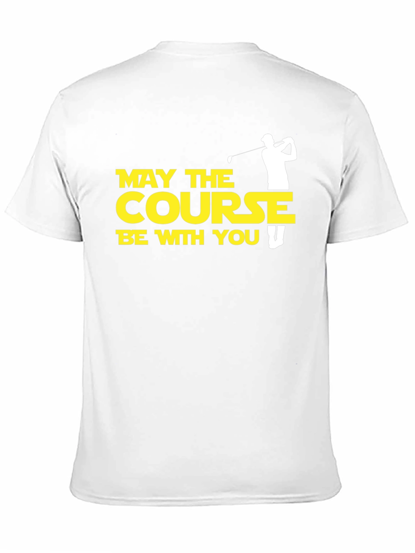 Black May the Course Be With You Golf T-Shirt view 11