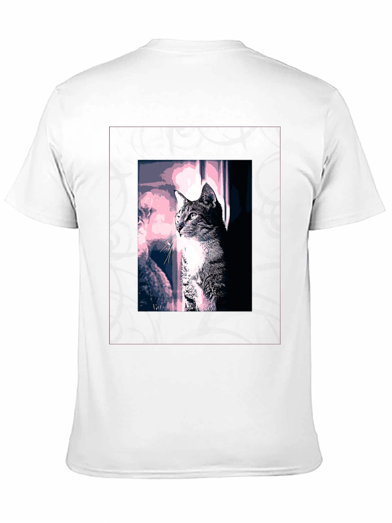 Black Cool Cat Graphic Tee - Stylish Black T-Shirt view 11