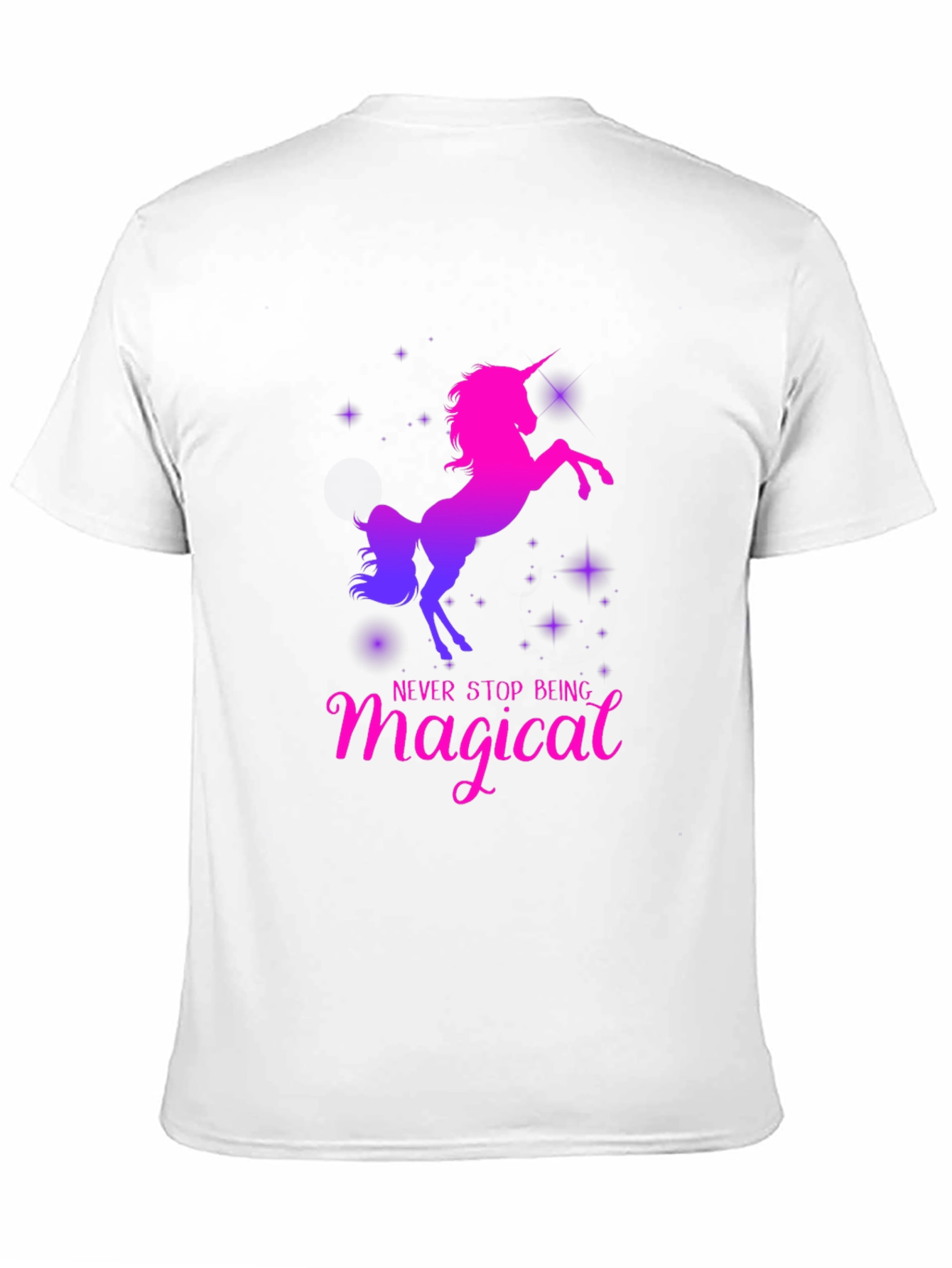 Black Magical Unicorn T-Shirt - Black view 11
