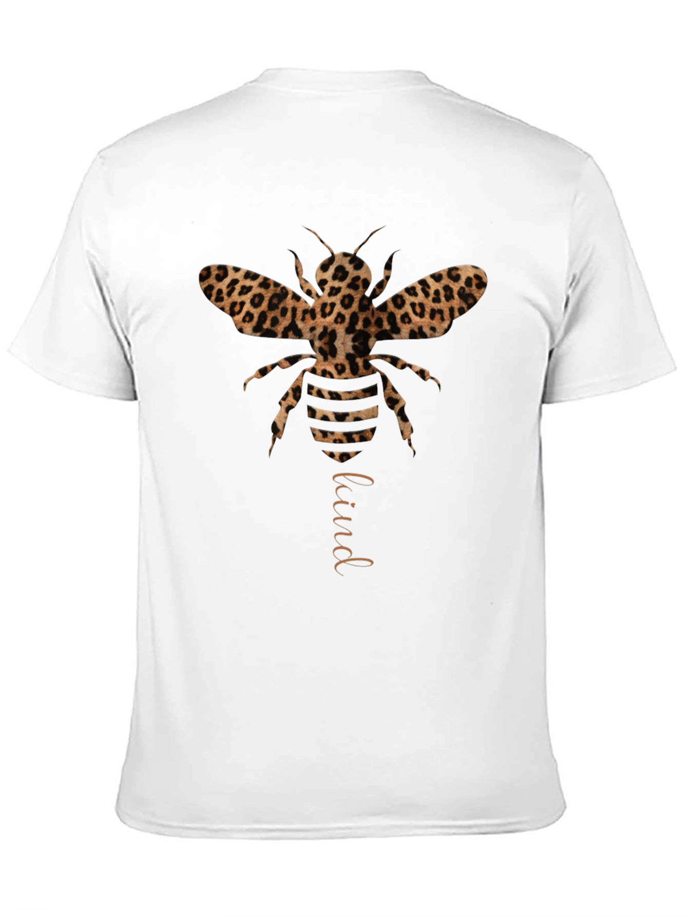 Black Leopard Print Bee Kind T-Shirt view 11