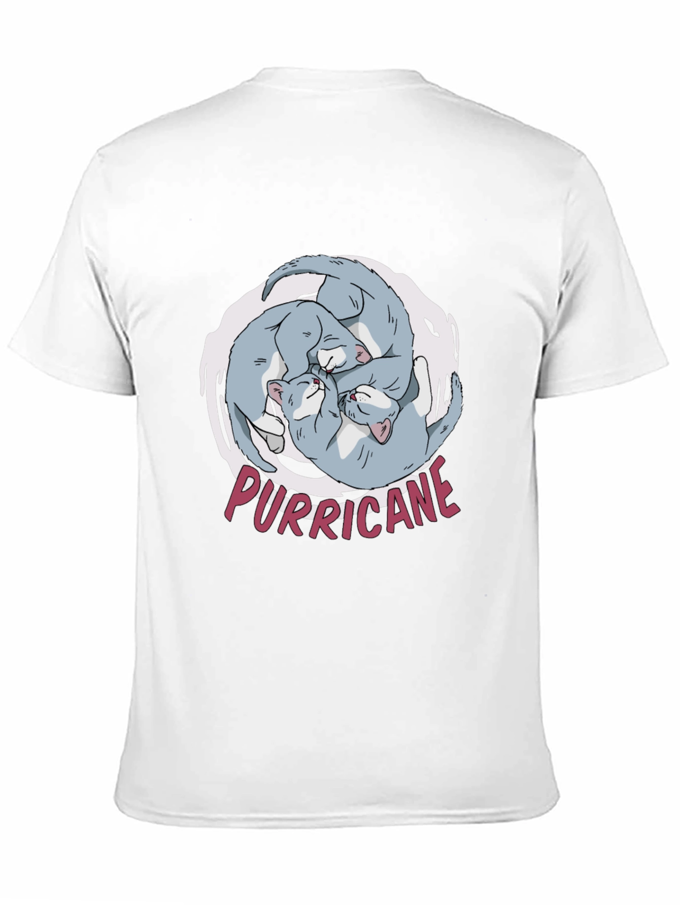 Black Purricane Cat T-Shirt - Hilarious Kitten Design view 11