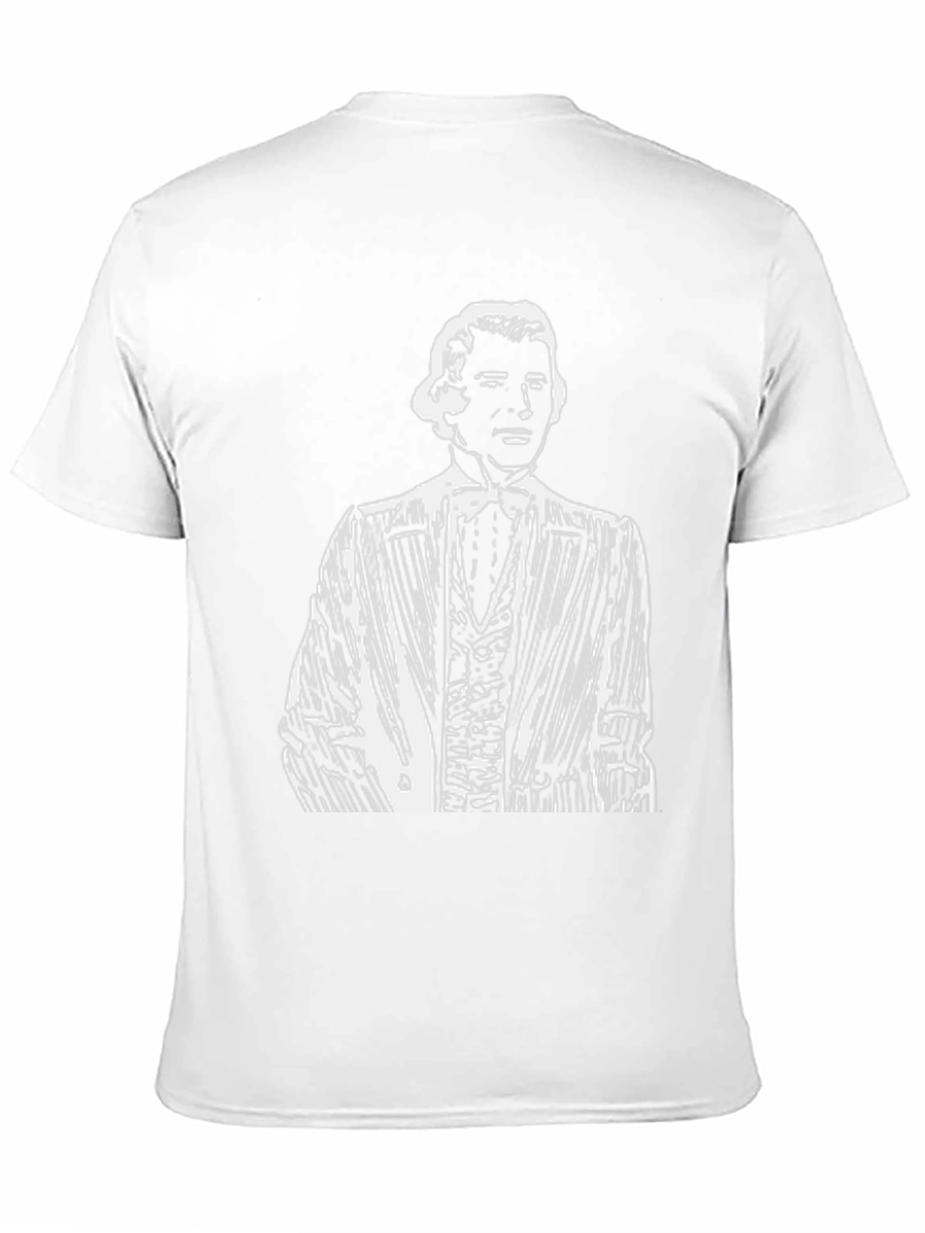 Black Gentleman Portrait Black T-Shirt - Classically Cool view 11