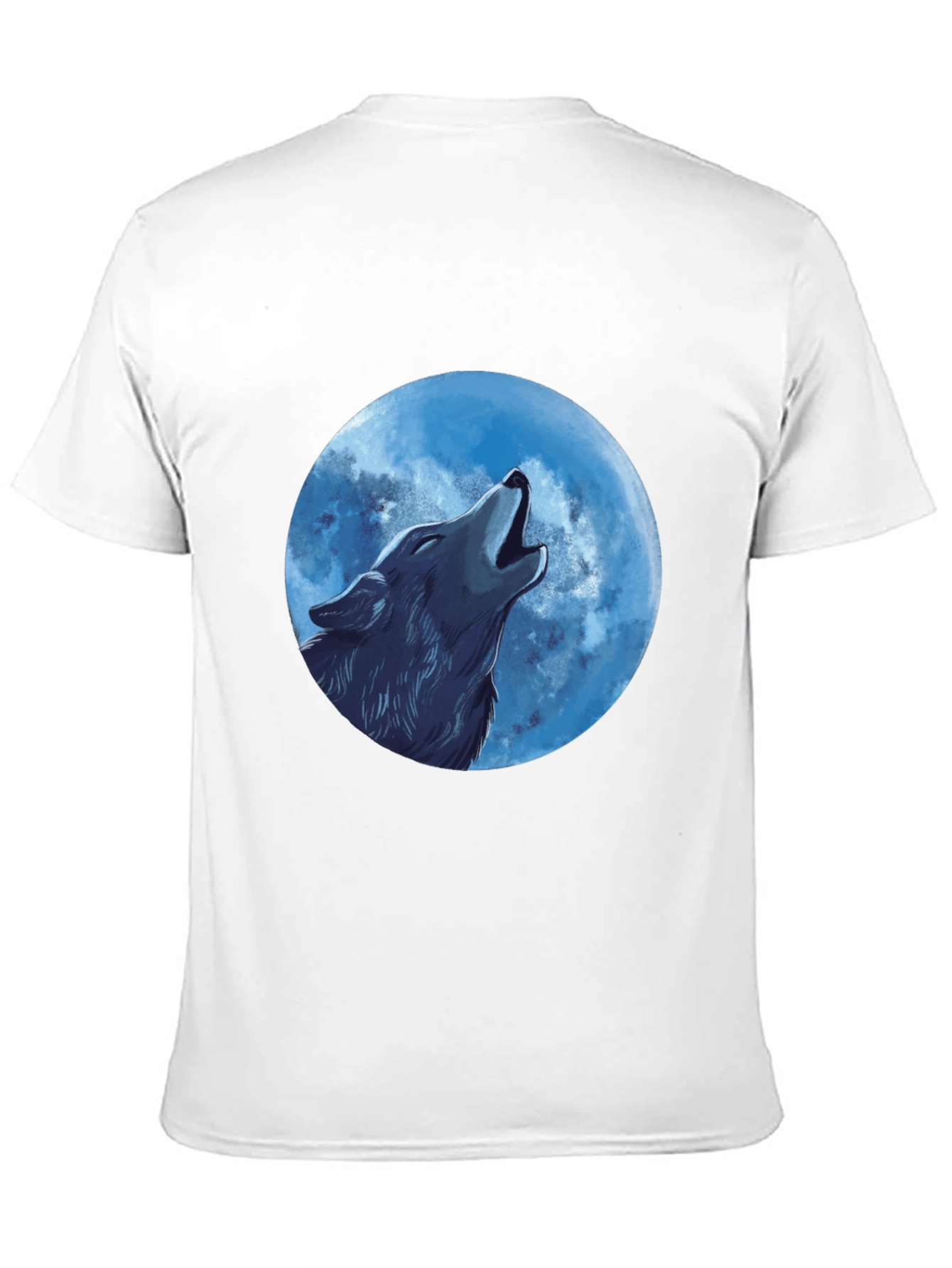 Black Wolf Moon Graphic T-Shirt - Black view 11