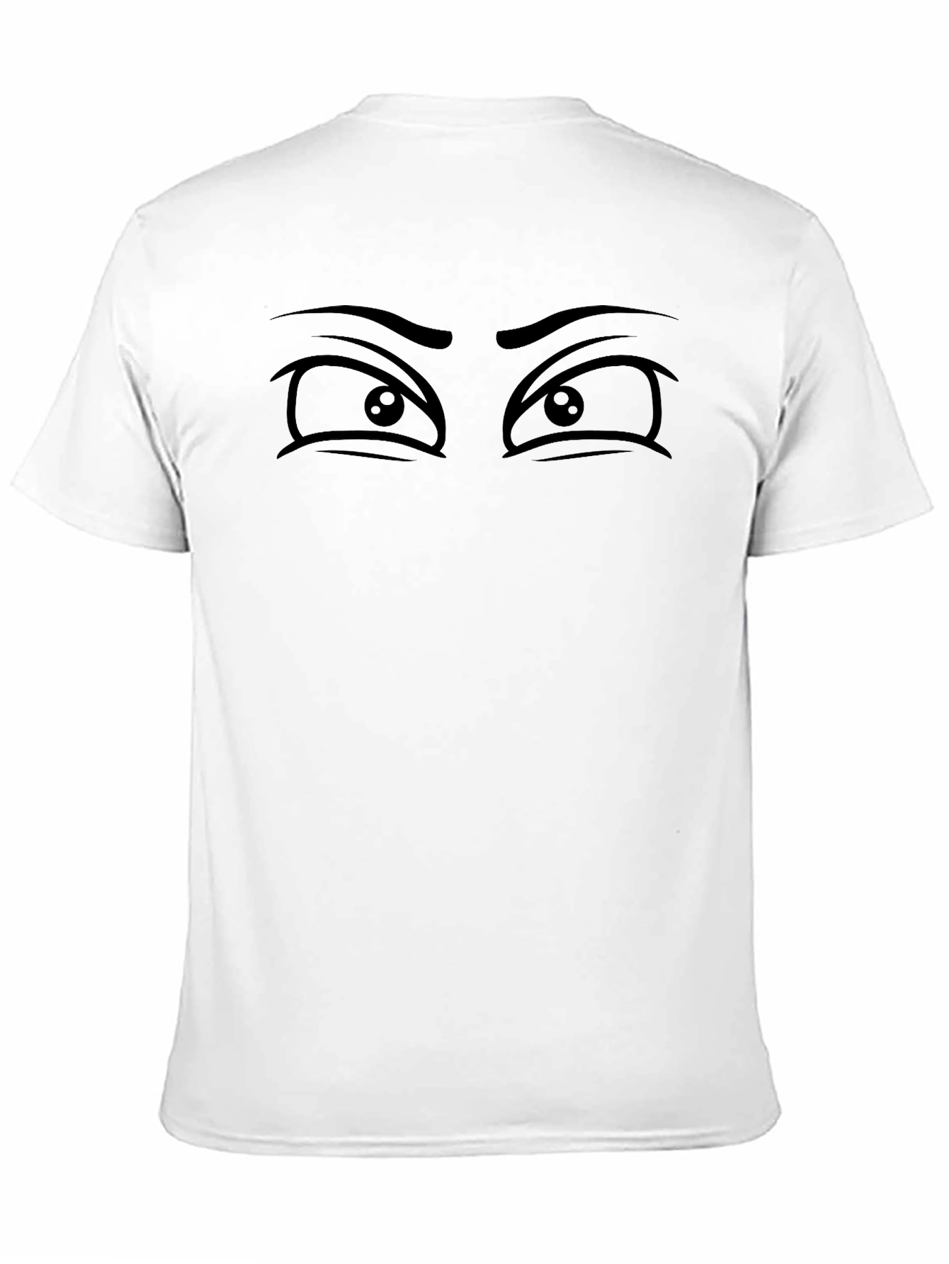 Black Expressive Eyes Graphic Tee - Unisex Soft Cotton Shirt view 11