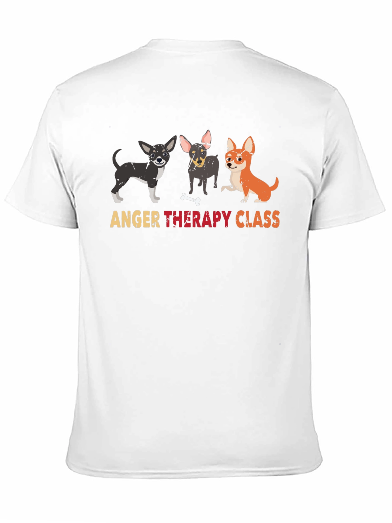Black Anger Therapy Class Graphic T-Shirt view 11