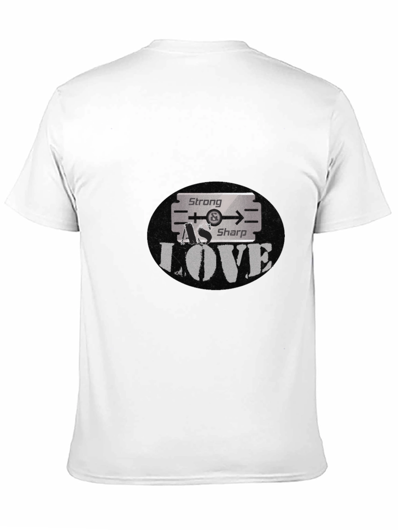 Black Strong As Sharp Love Graphic T-Shirt view 11