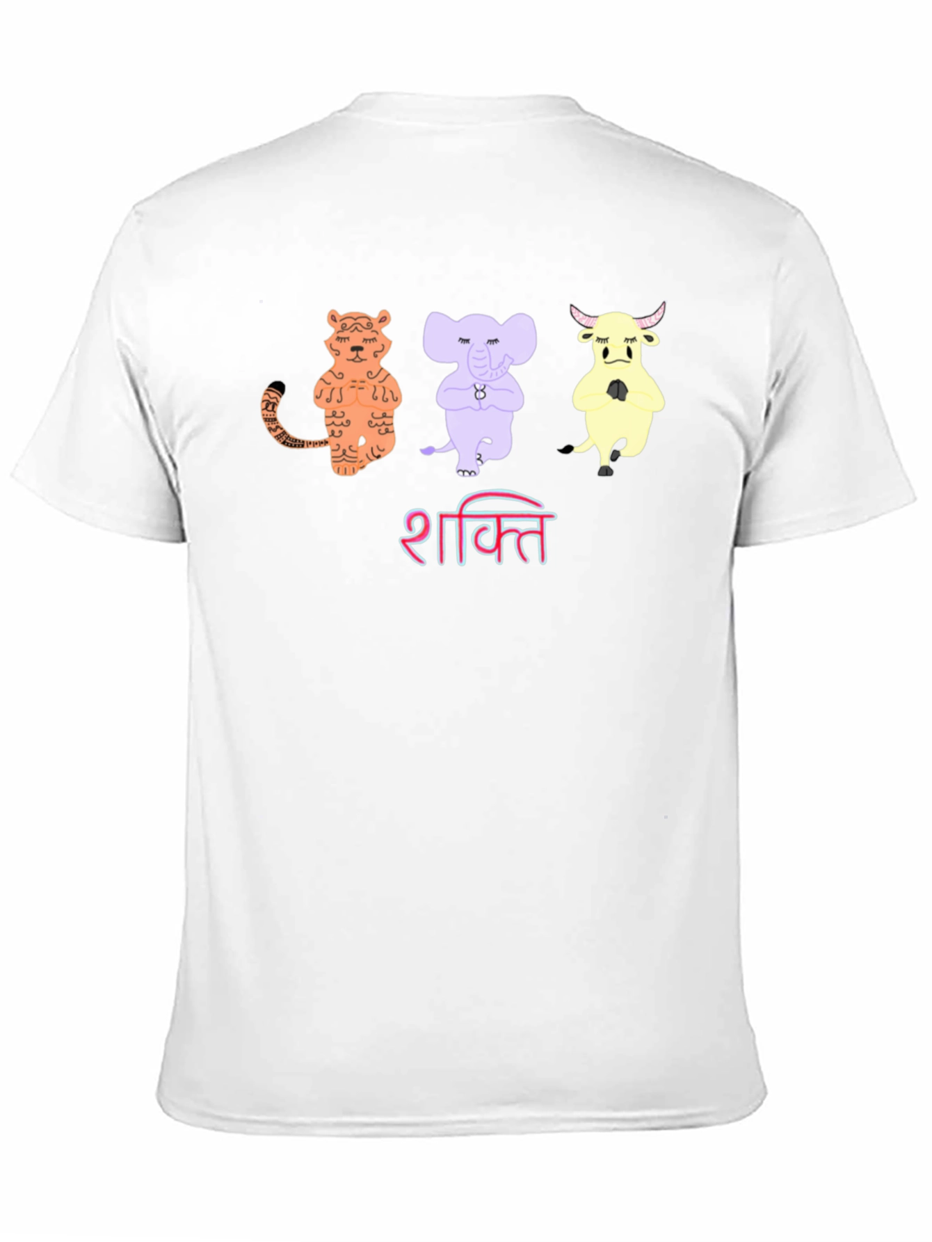 Black Shakti Yoga Animal T-Shirt - Mens Black Tee view 11