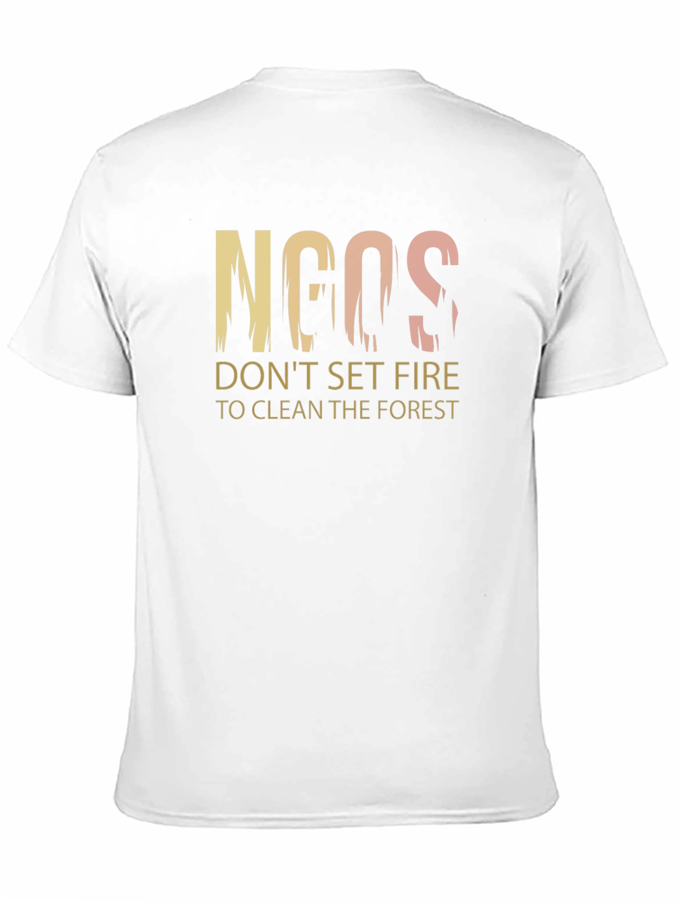 Black NGOs Don't Set Fire Graphic T-Shirt view 11