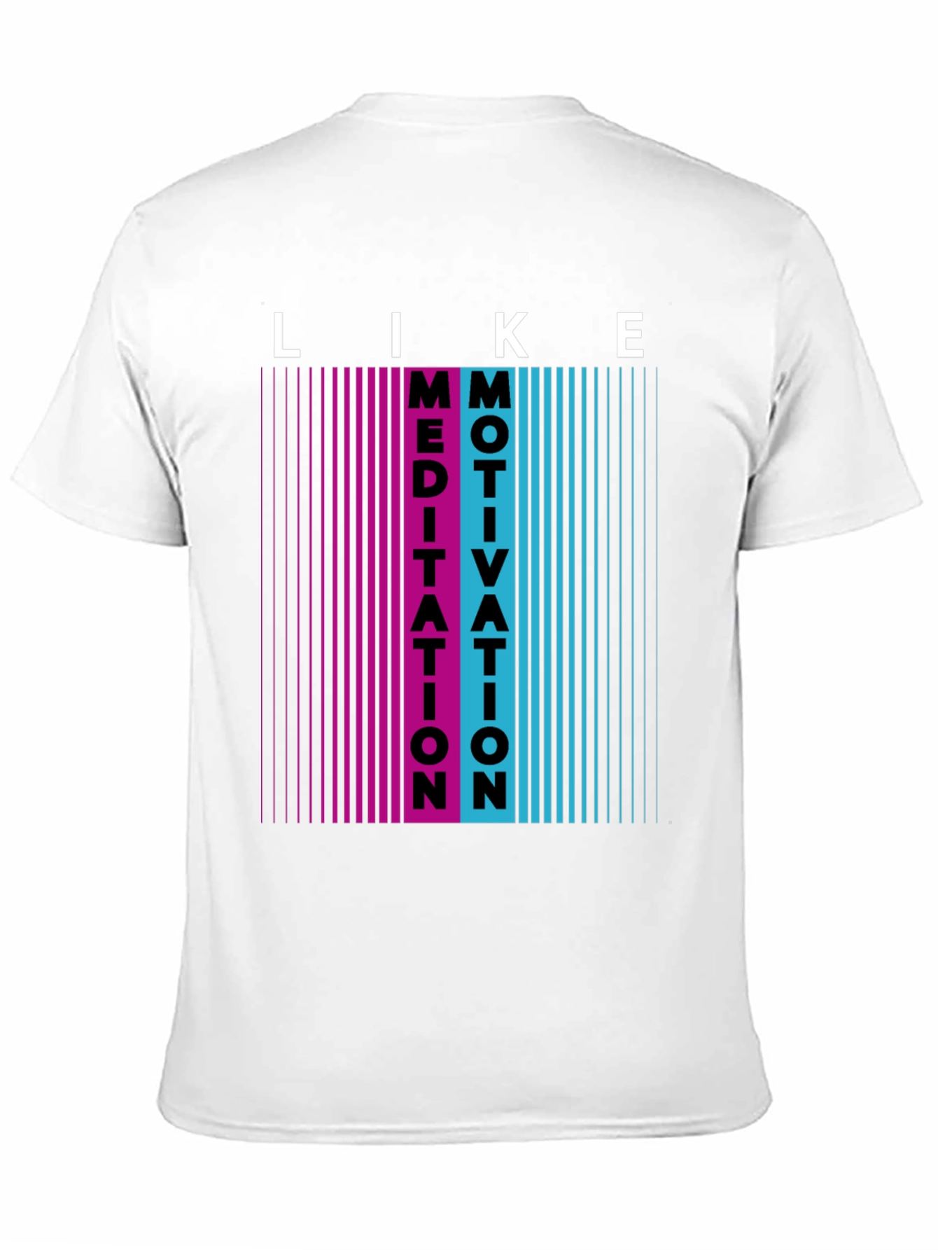 Black Meditation Motivation Graphic T-Shirt view 11