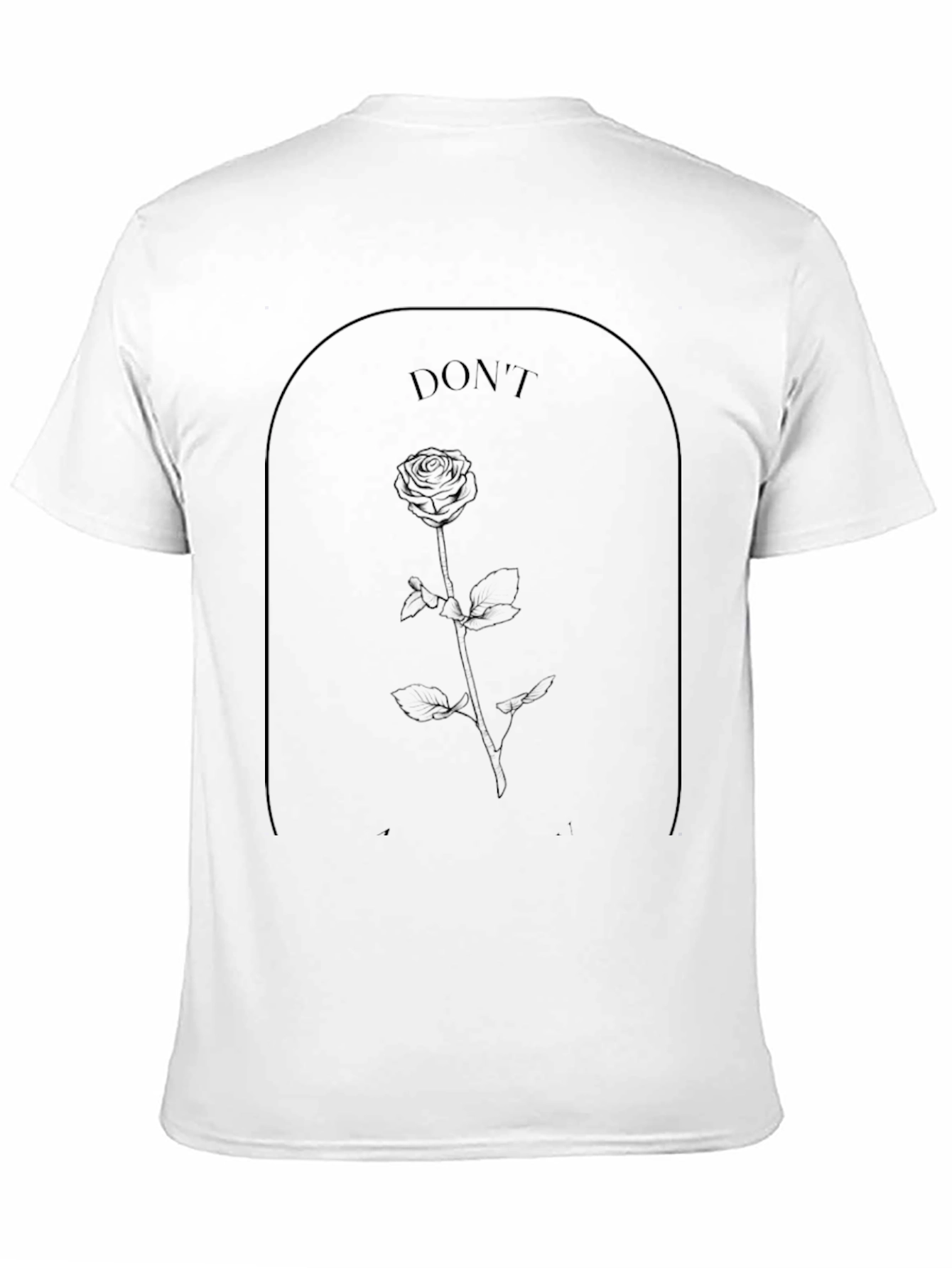 Black Rose Graphic Black T-Shirt - Modern Minimalist Design view 11