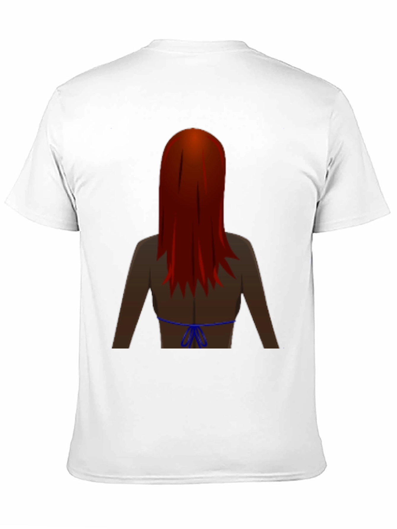 Black Novelty Graphic Tee - Woman with Red Hair view 11