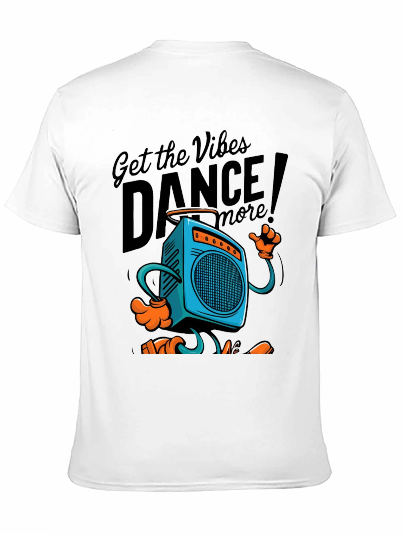 Black Retro Boombox Dance T-Shirt - Get the Vibes! view 11