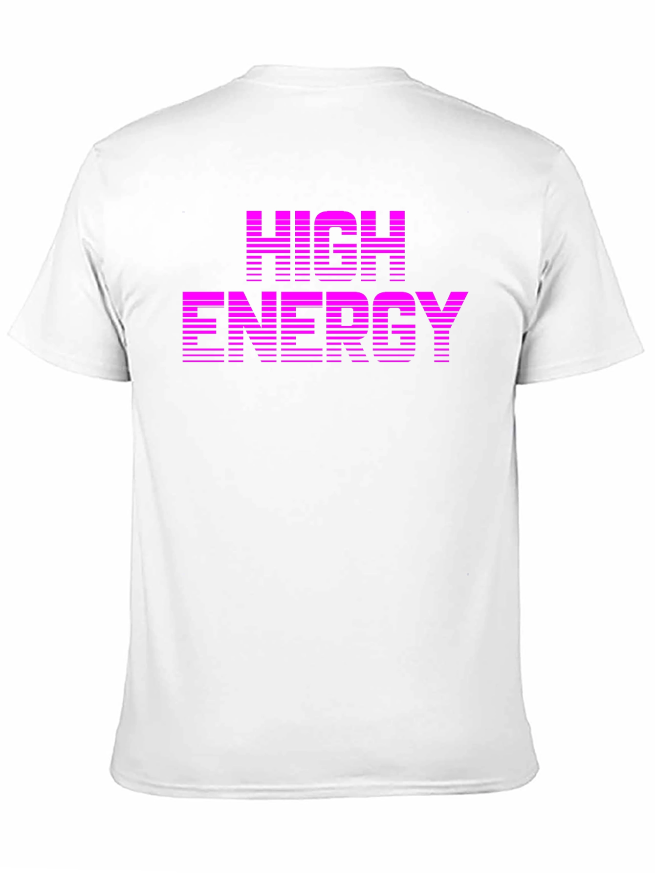 Black High Energy Graphic Tee - Retro Style Black T-Shirt view 11