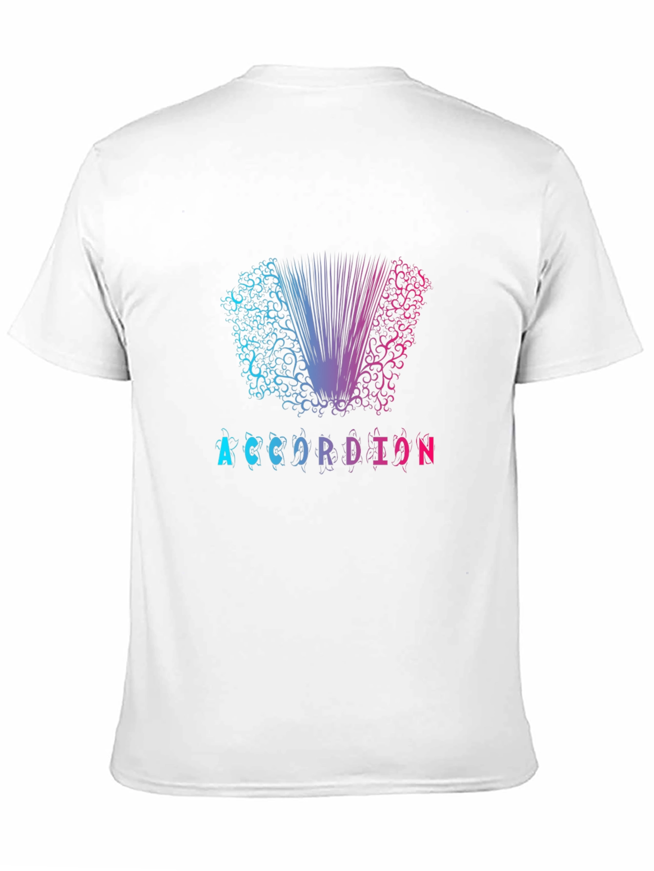 Black Accordion Graphic Print Black T-Shirt view 11
