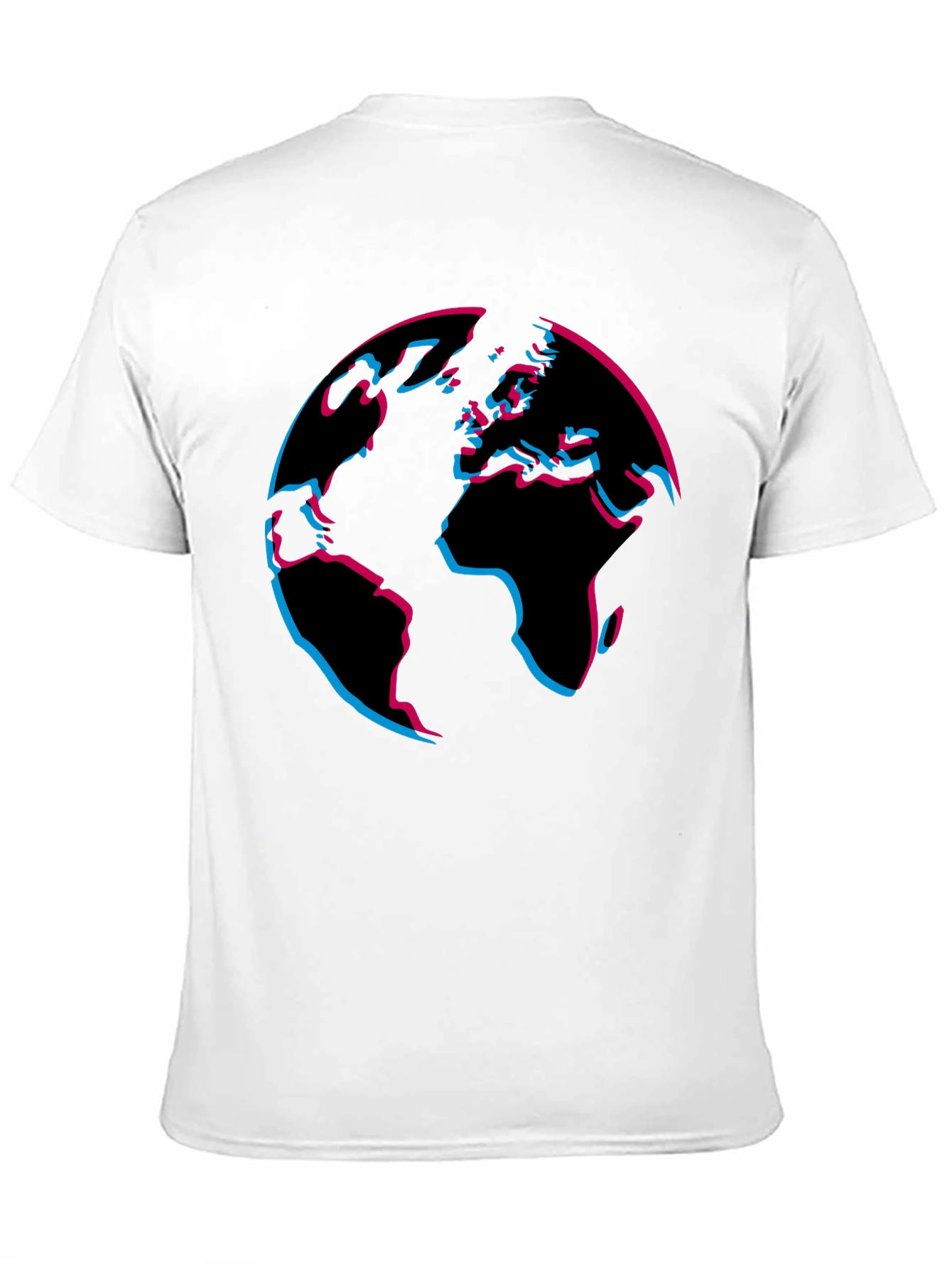 Black Abstract Earth Graphic Tee - Black view 11