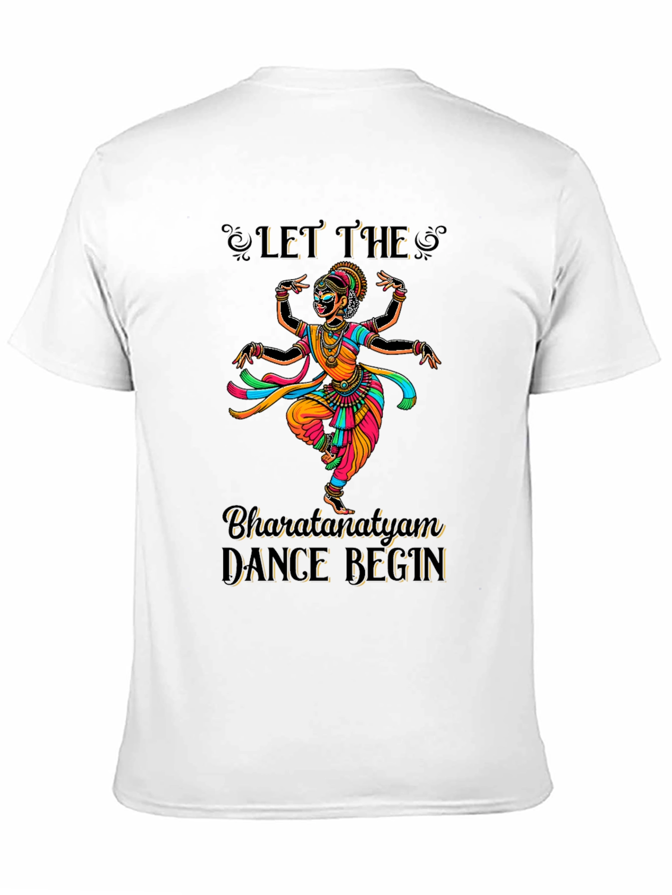 Black Bharatanatyam Dance Graphic Tee view 11