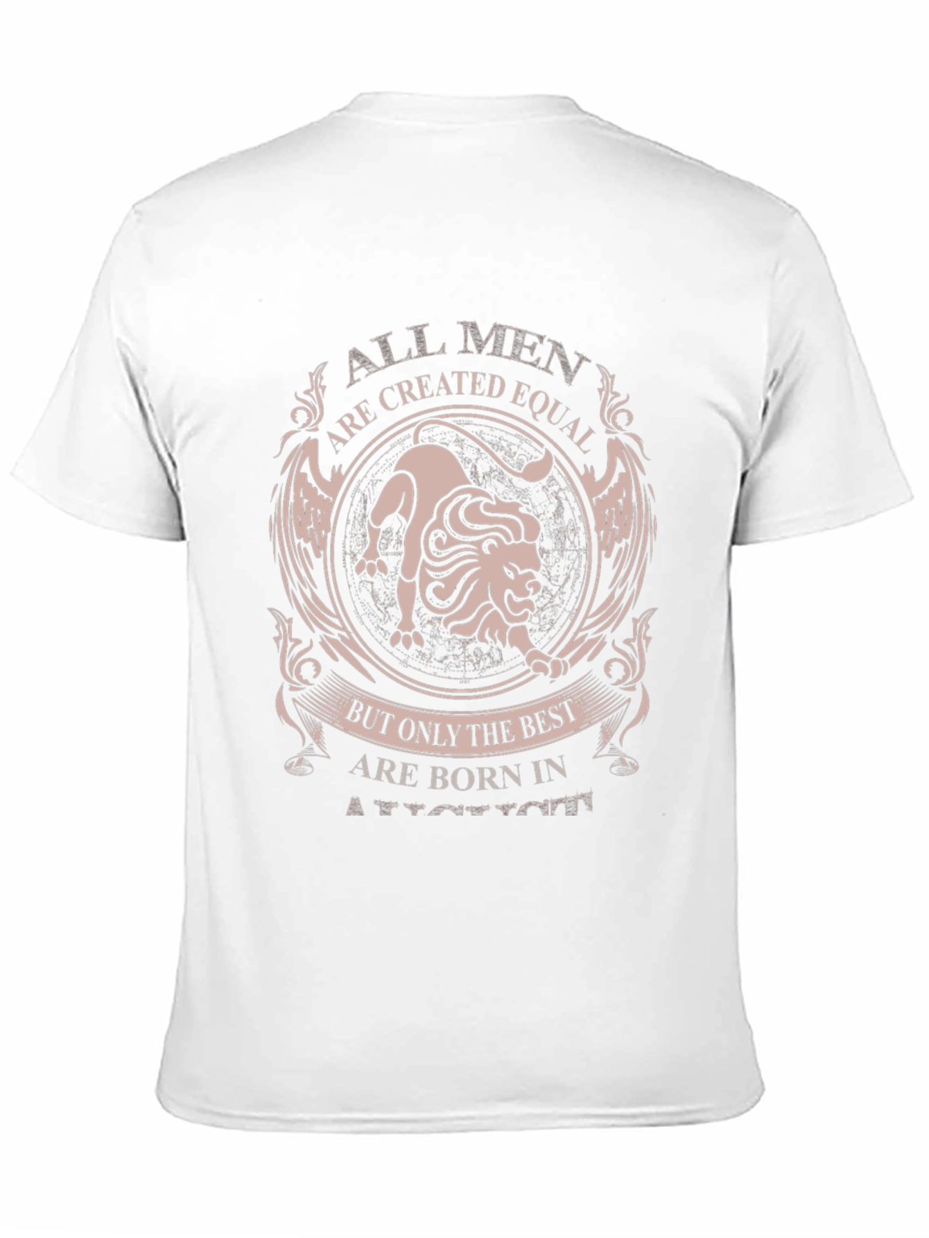 Black All Men Are Created Equal Lion T-Shirt view 11