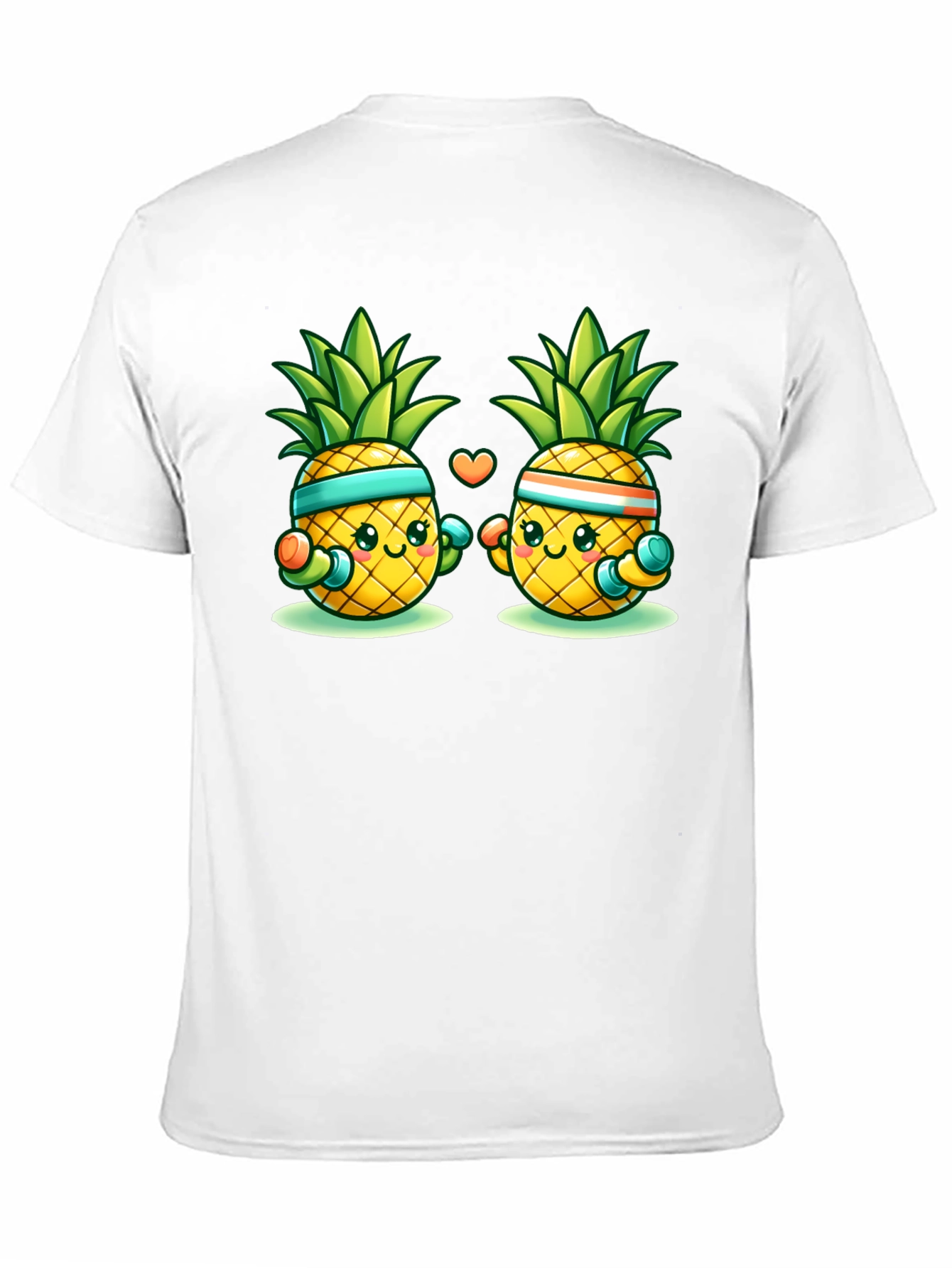 Black Workout Pineapple Graphic Tee view 11
