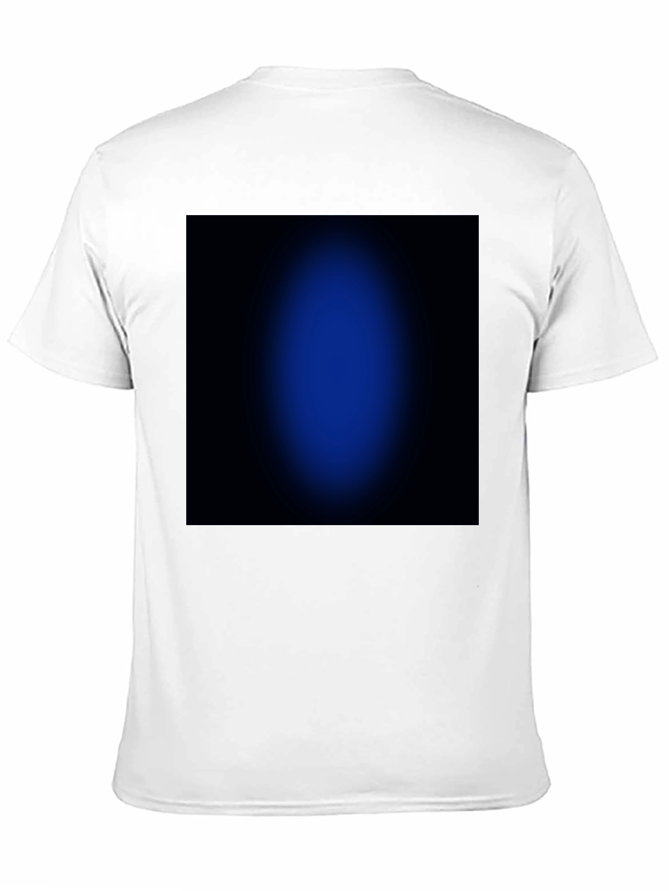 Black Black T-Shirt with Abstract Blue Design view 11