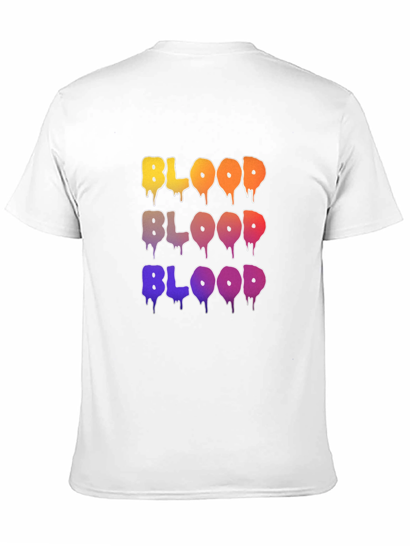 Black Colorful BLOOD Graphic T-Shirt view 11