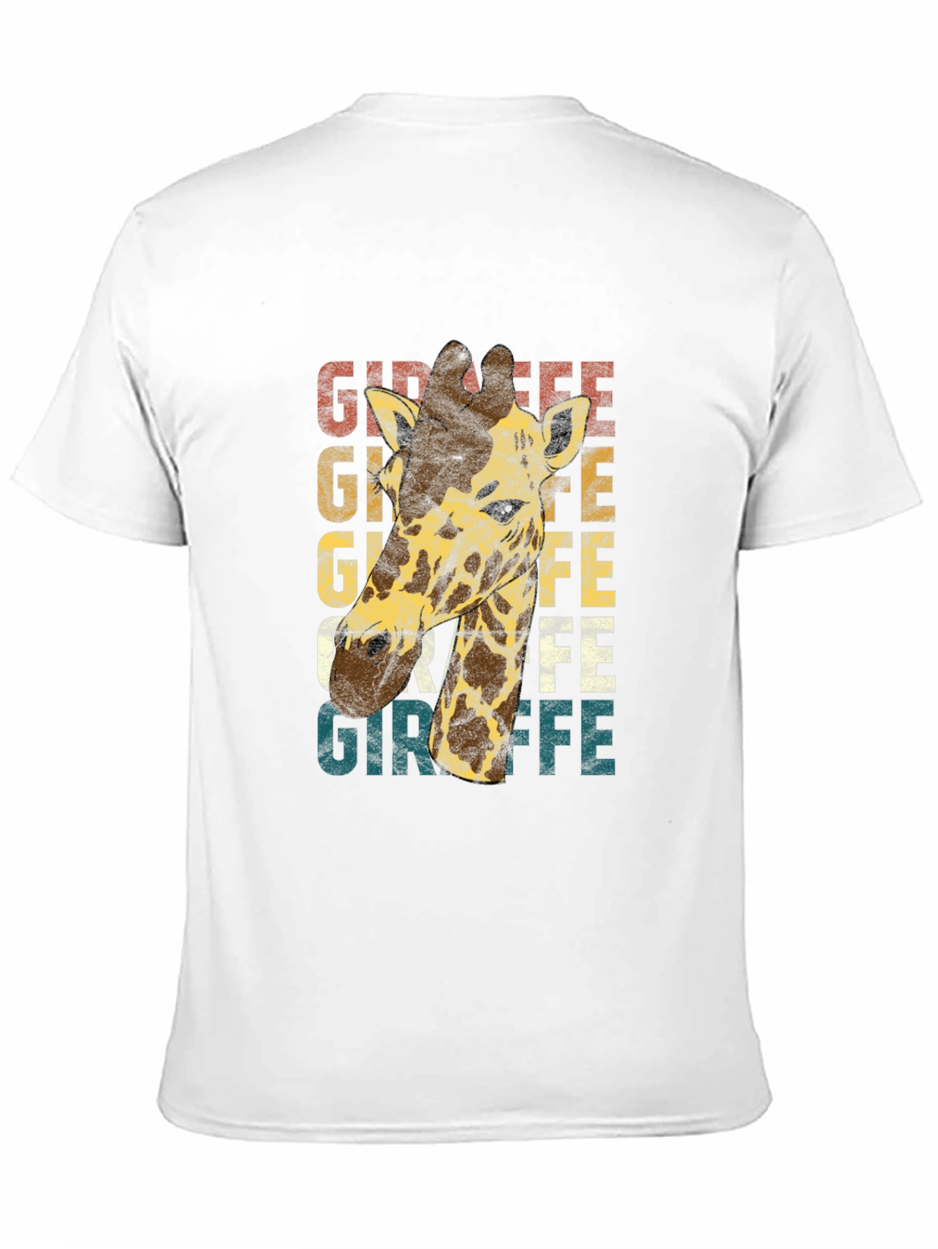 Black Vintage Giraffe Graphic T-Shirt - Unique Animal Tee view 11