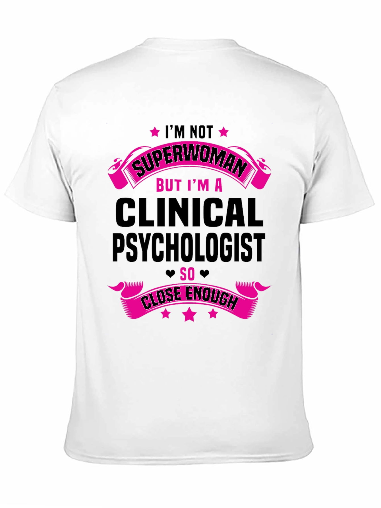 Black Clinical Psychologist Superwoman T-Shirt view 11