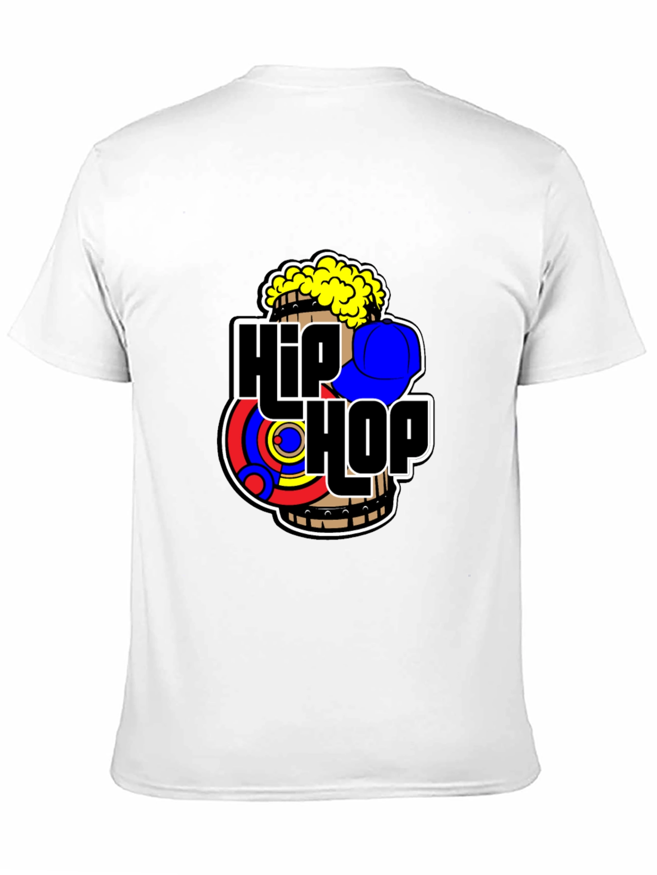 Black Hip Hop Graphic Black Tee view 11