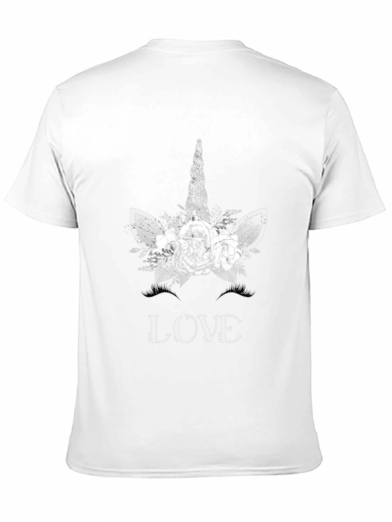 Black Unicorn Love Tee - Floral Magic view 11
