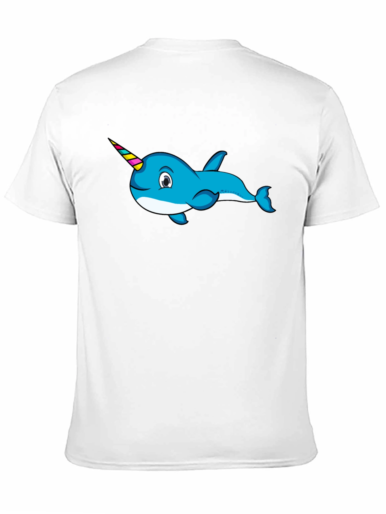 Black Narwhal T-Shirt - Fun Graphic Tee view 11