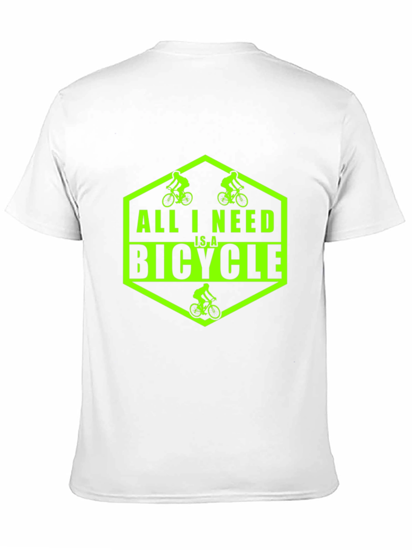 Black All I Need Is A Bicycle Graphic T-Shirt view 11