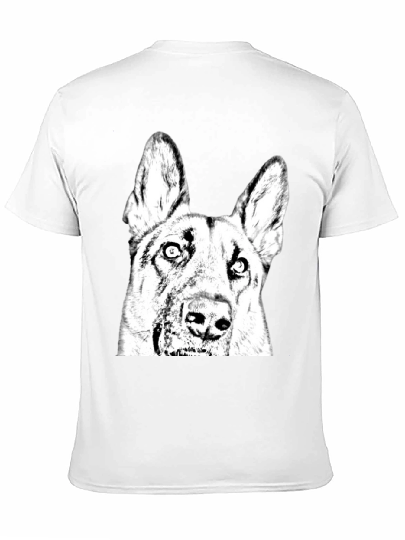 Black Dog Graphic Tee - Black Cotton Blend Comfort view 11