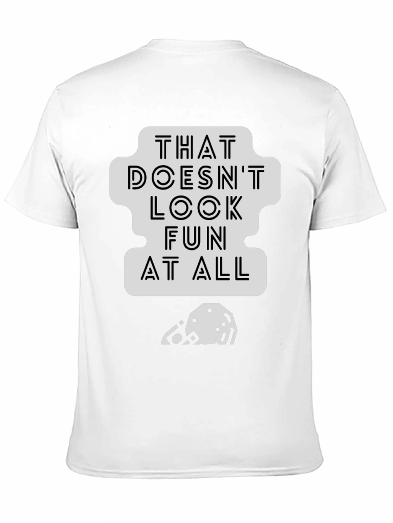 Black That Doesn't Look Fun T-Shirt - Black Cotton Tee view 11