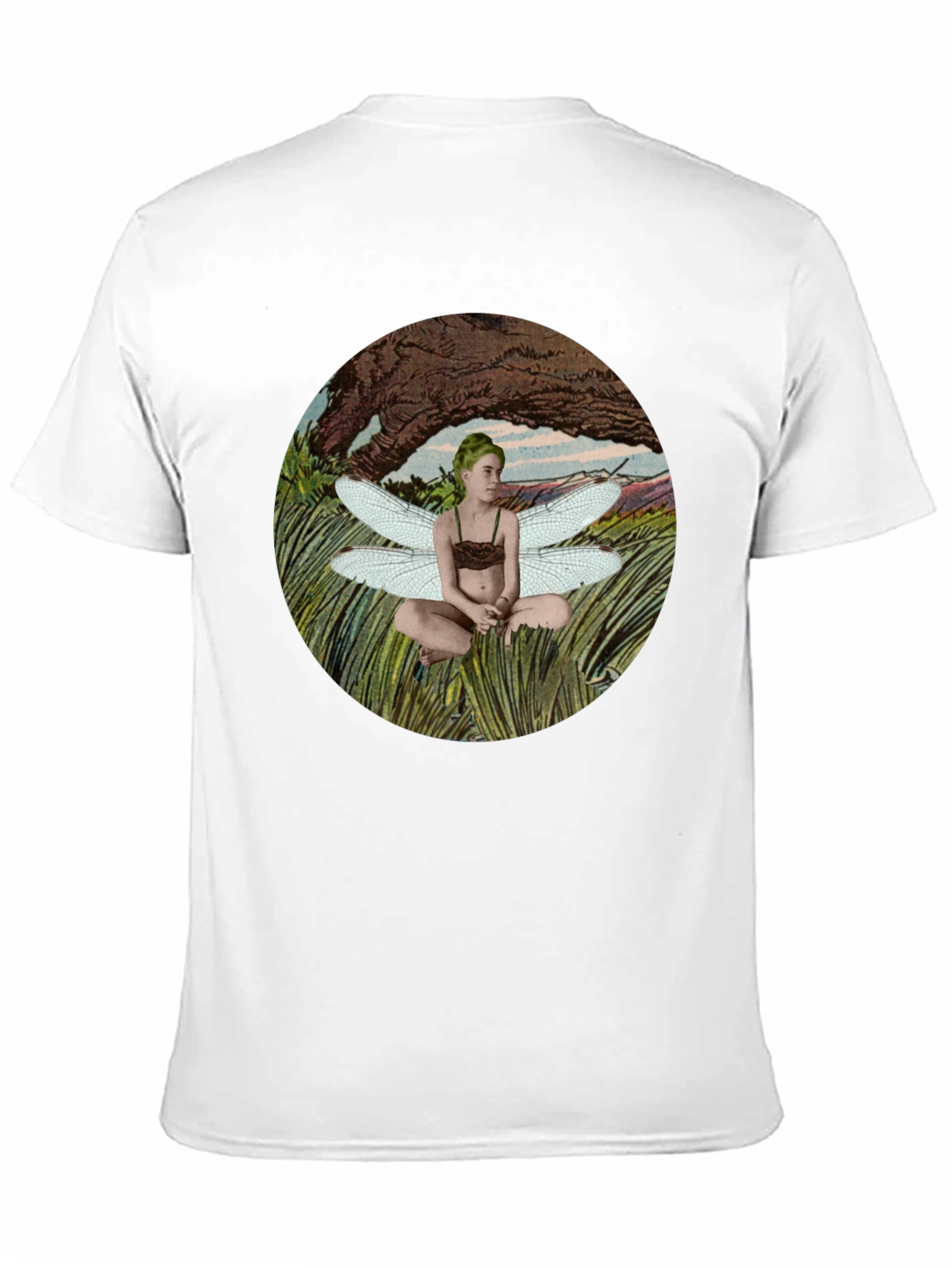 Black Fairy Wings Graphic T-Shirt - Black view 11