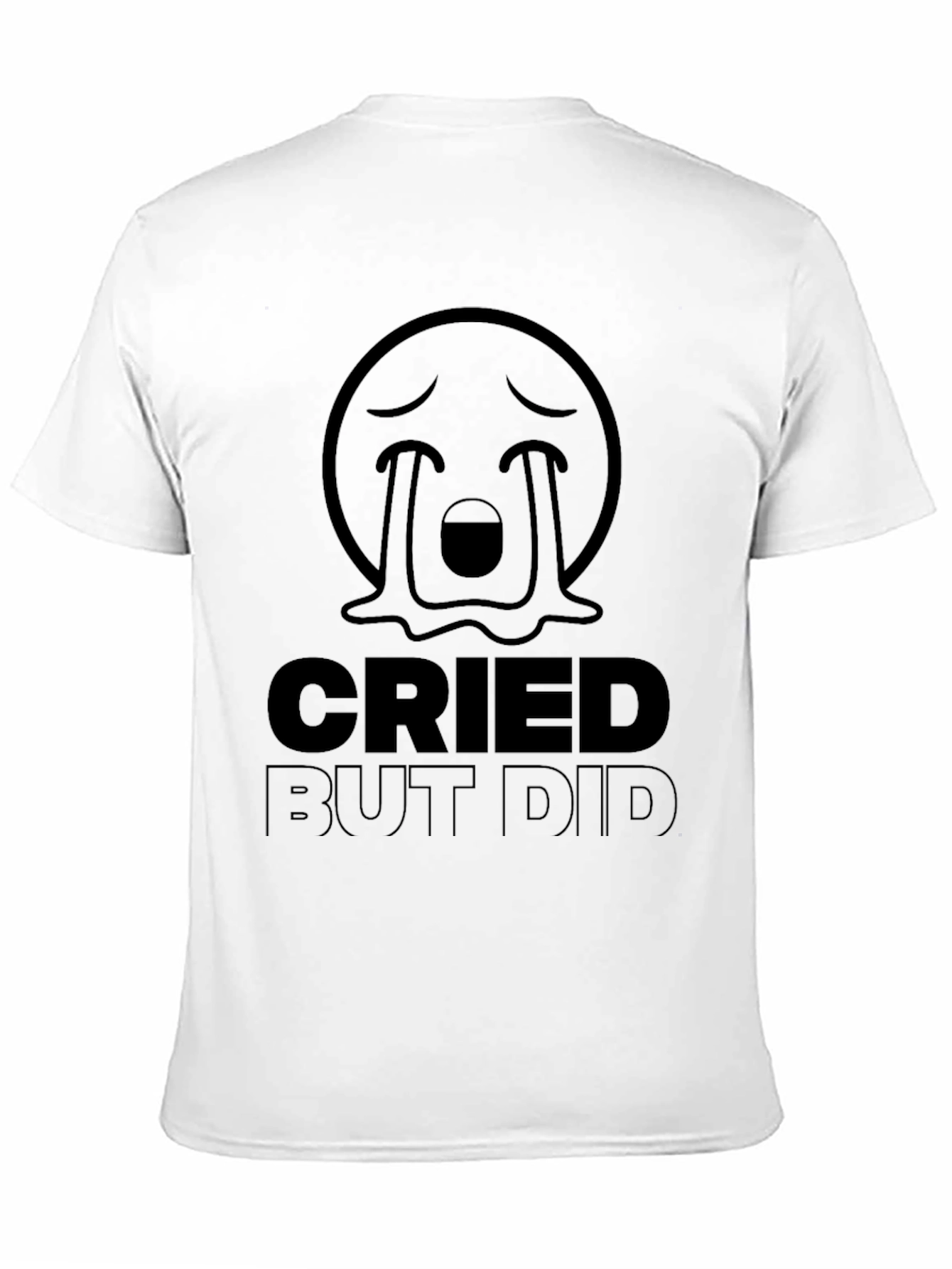 Black Cried But Did T-Shirt: Funny Emoji Graphic Tee view 11