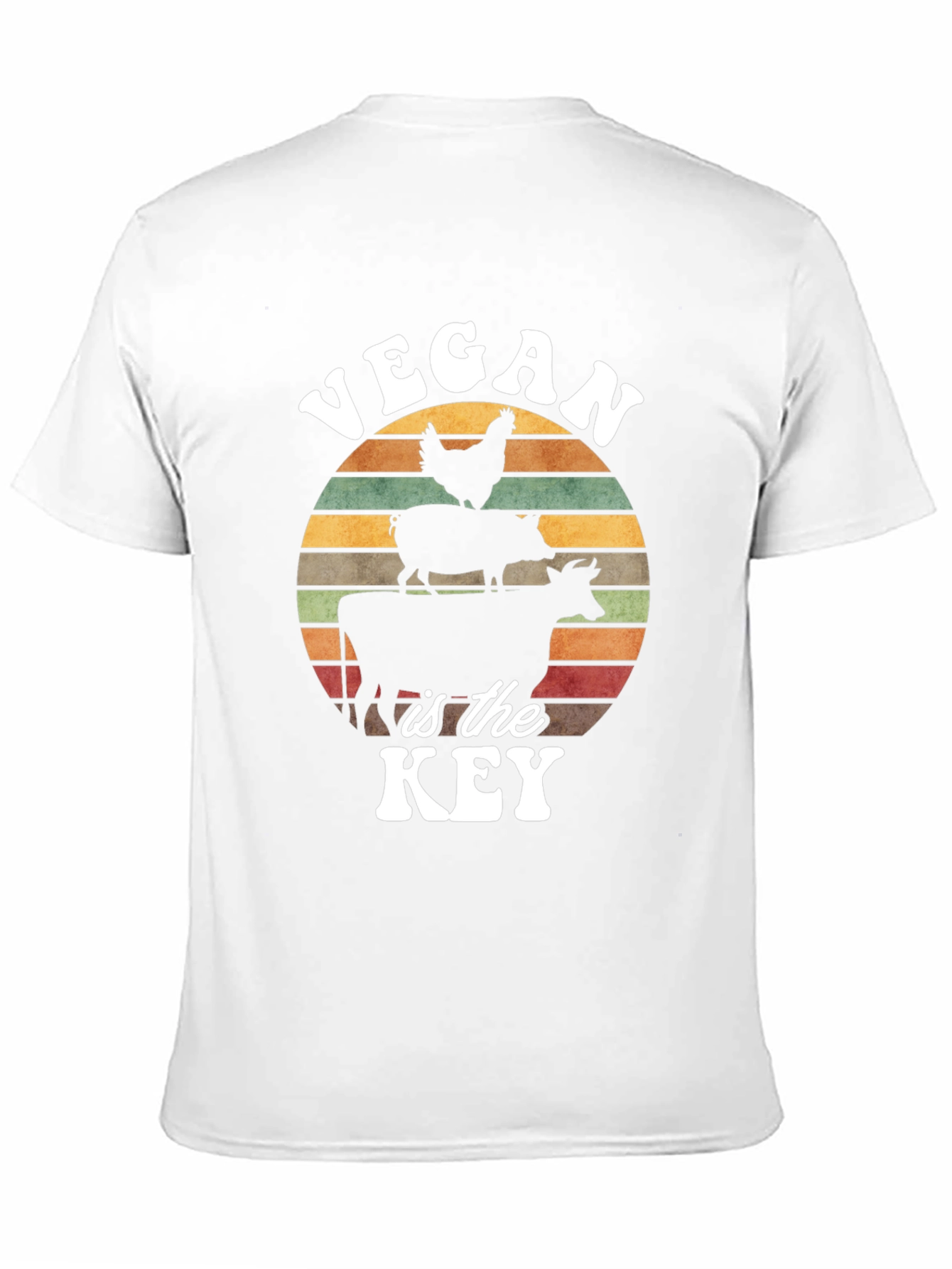 Black Vegan is the Key T-Shirt view 11