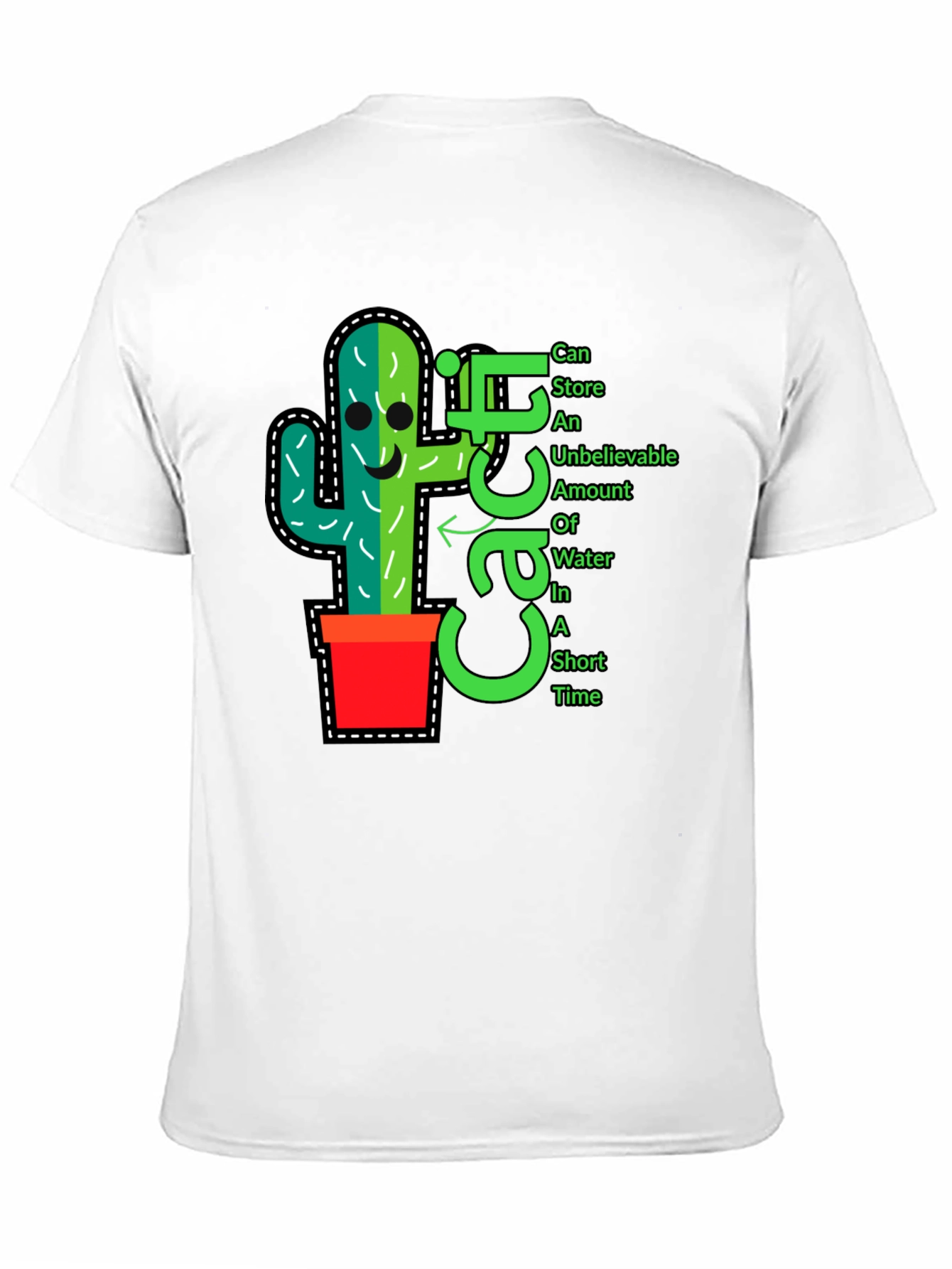 Black Cactus T-Shirt: Fun, Unique Plant Graphic Tee view 11