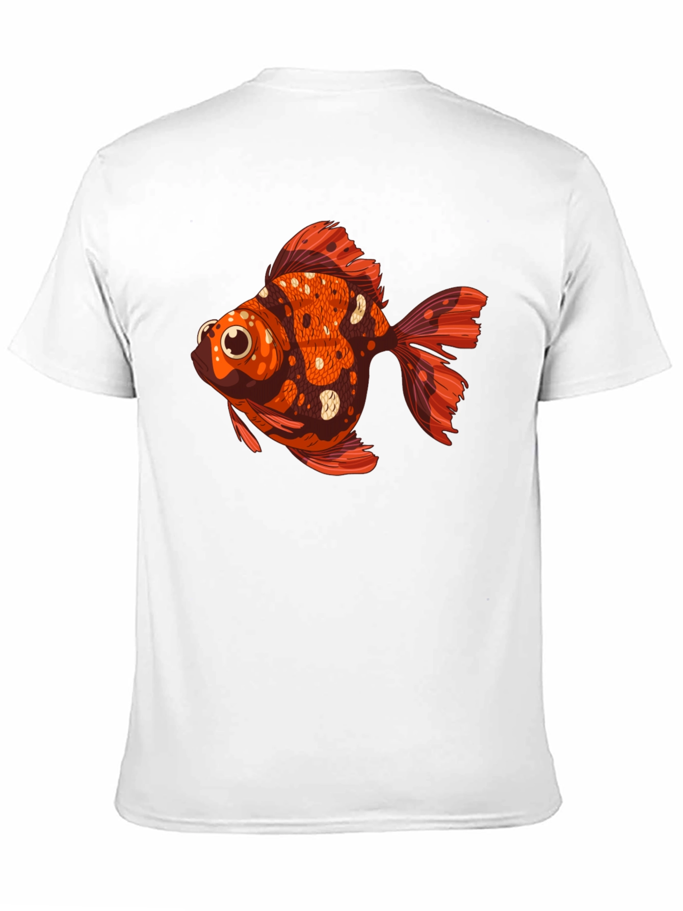 Black Goldfish Graphic Tee - Unique Animal T-Shirt view 11